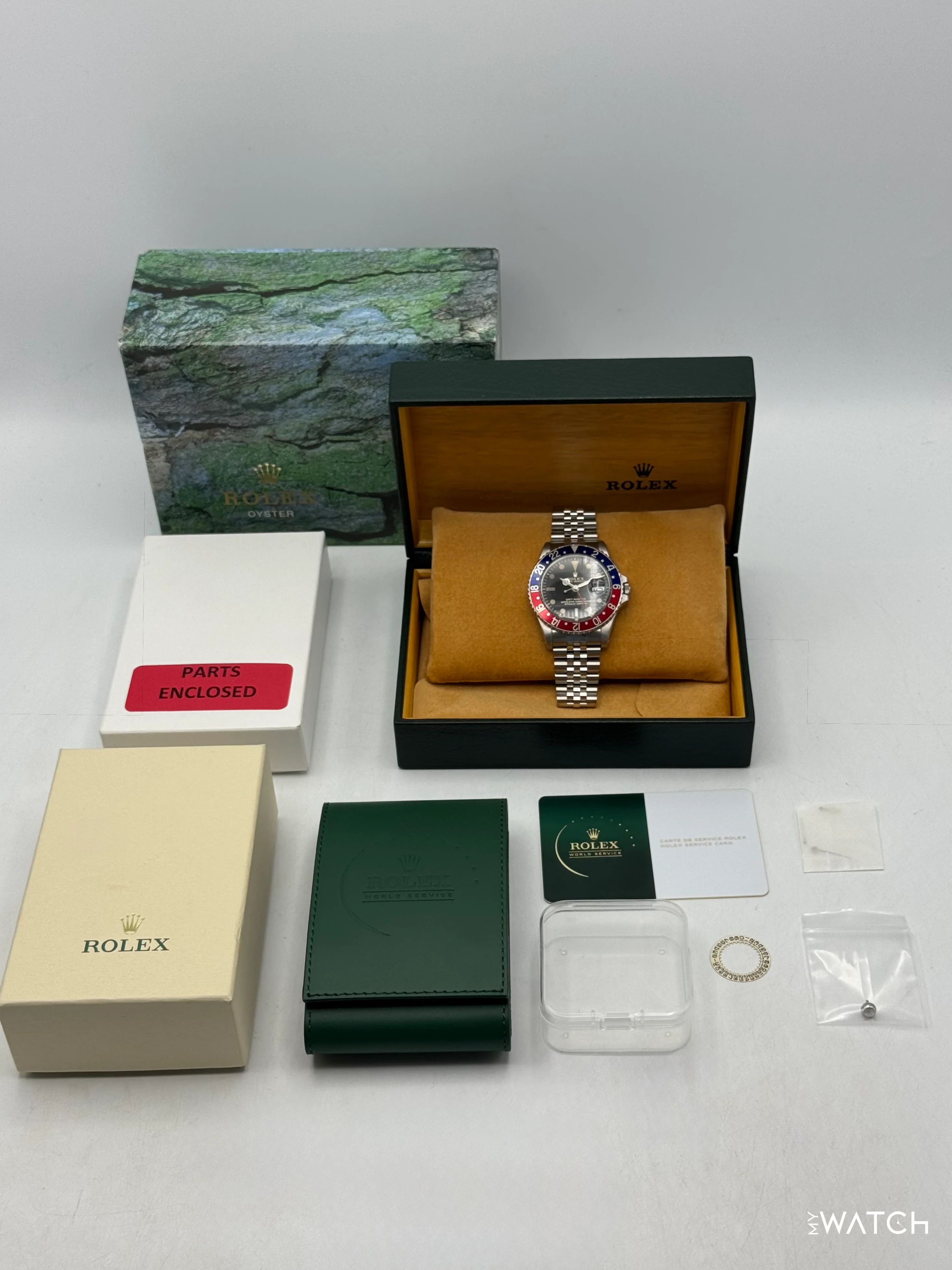 1966 Rolex GMT-Master "Pepsi" 40mm 1675 Stainless Steel Jubilee Black Dial (RSC Card) - Image 9