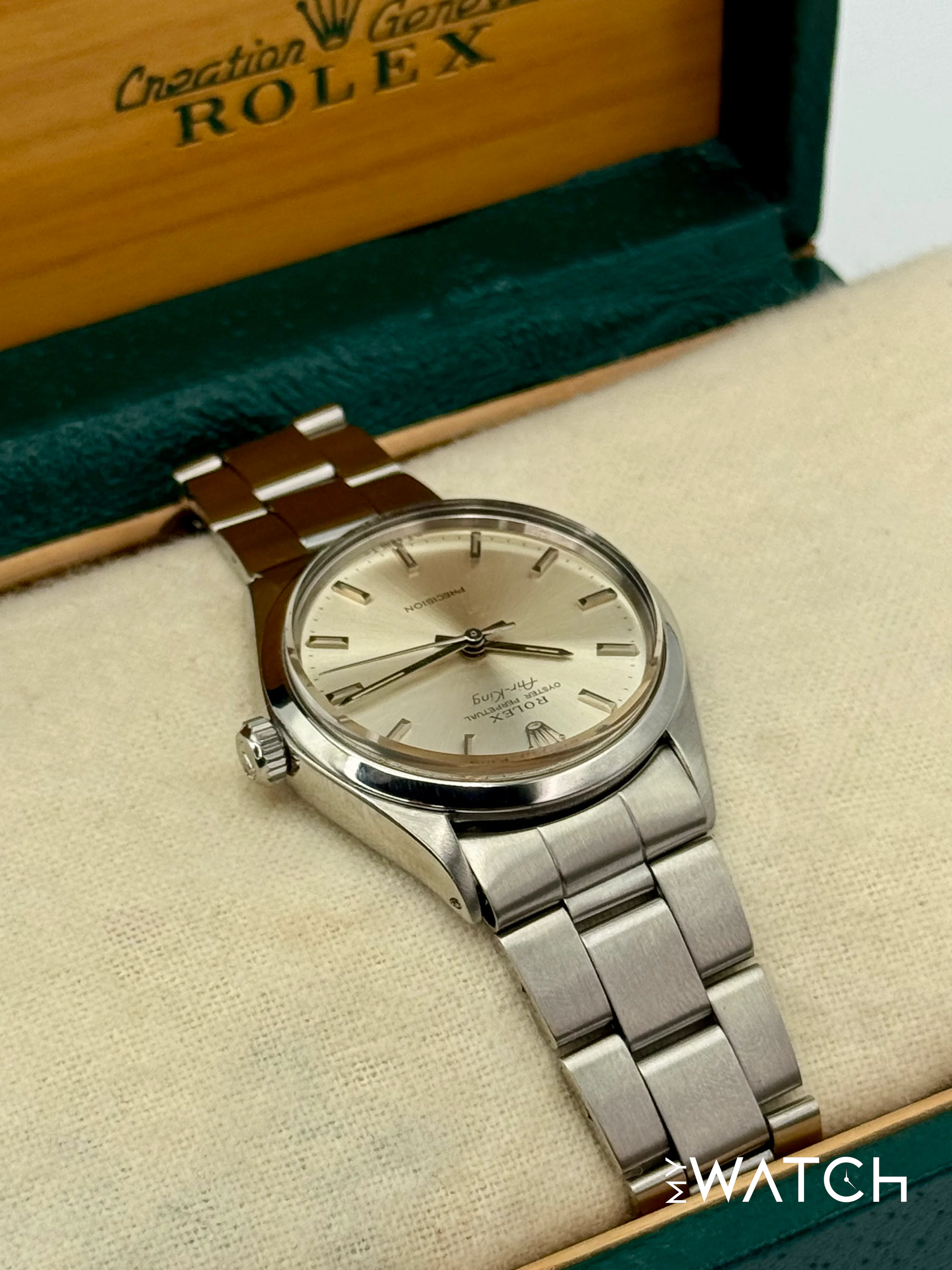 1973 Rolex Air-King 34mm 5500 Stainless Steel Oyster Silver Dial (Collectors Set) - Image 6