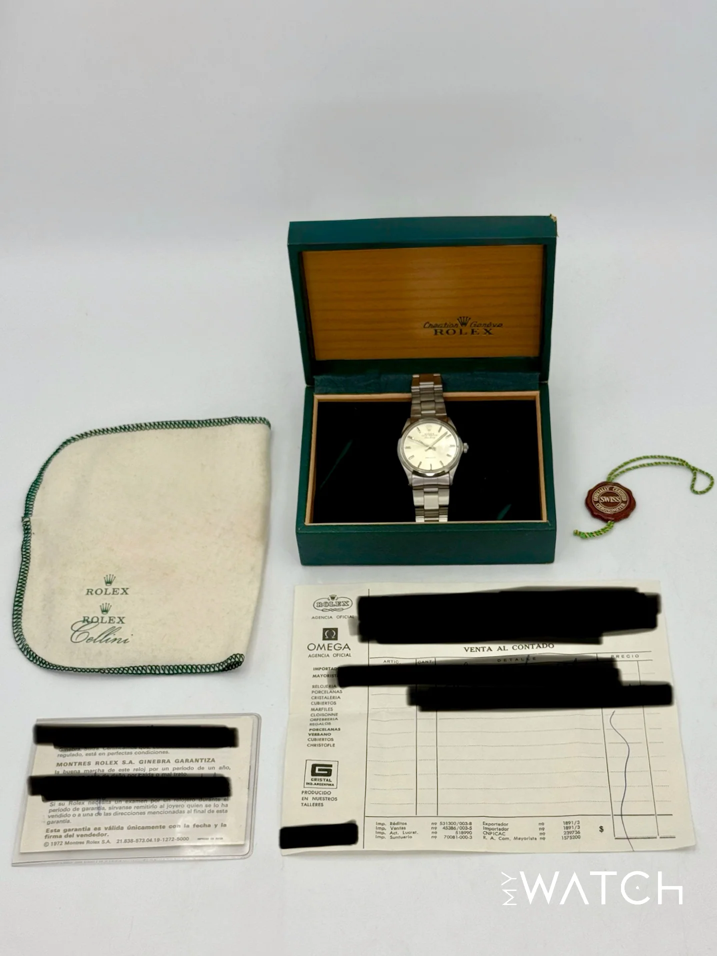 1973 Rolex Air-King 34mm 5500 Stainless Steel Oyster Silver Dial (Collectors Set) - Image 8