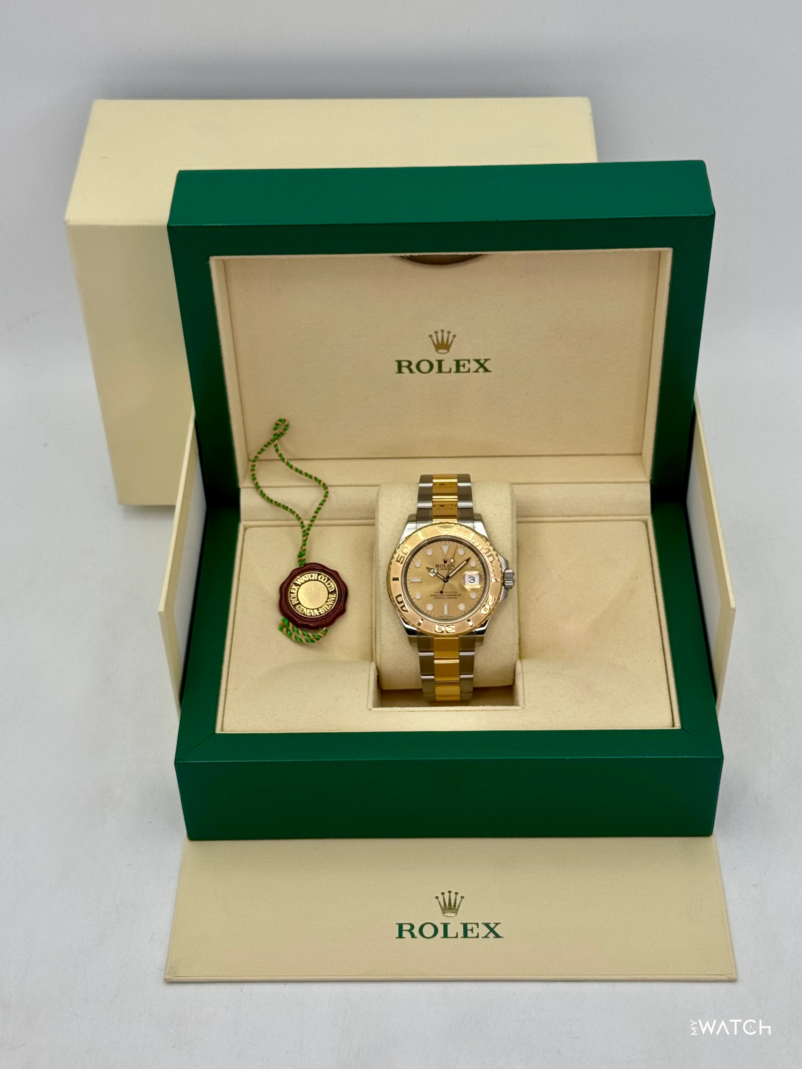 1981 Rolex Yacht-Master 40mm 16623 Two-Tone Champagne Dial - Image 9