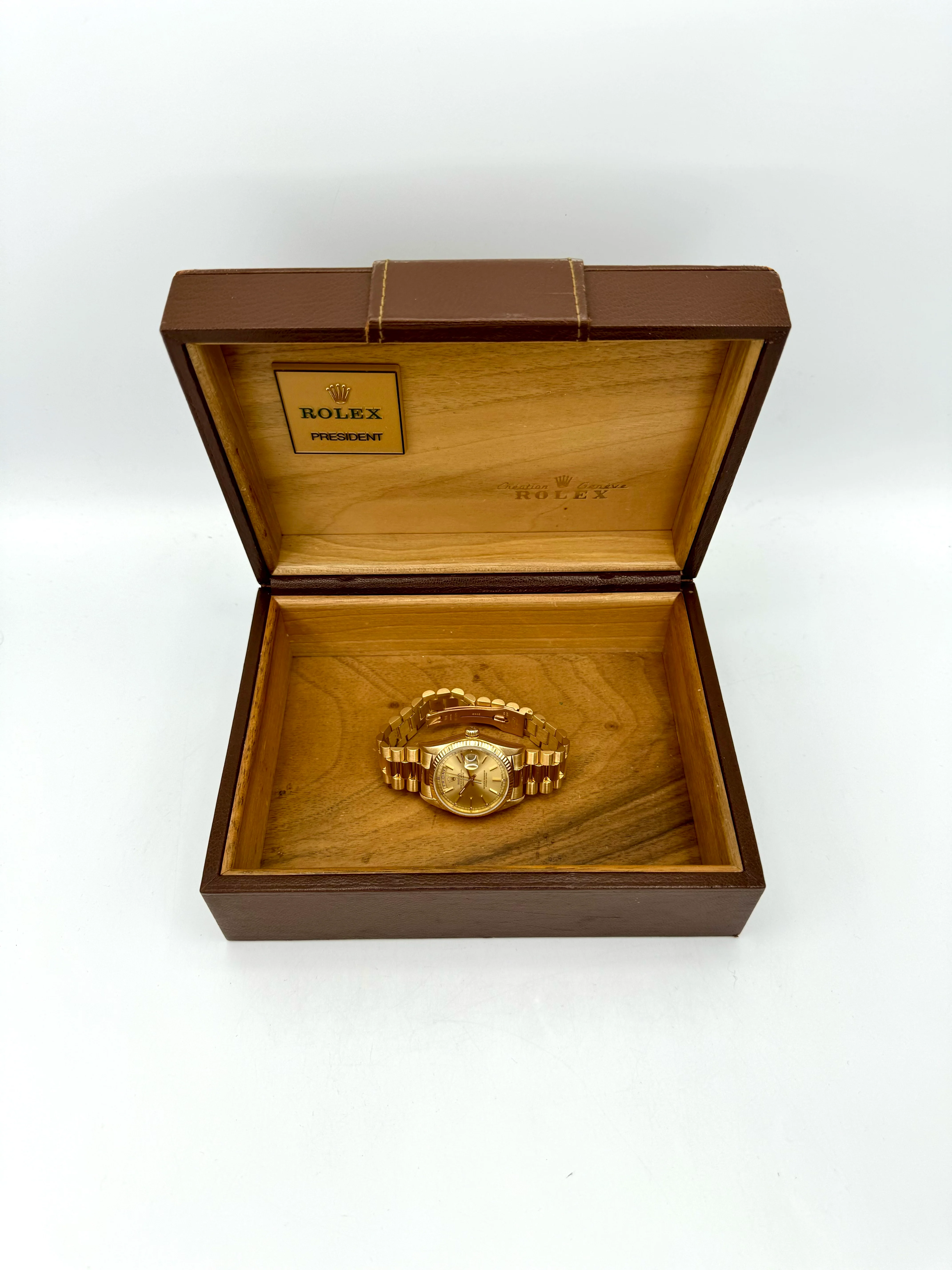 1985 Rolex Day-Date 36mm 18038 Presidential Champagne Dial - Image 13