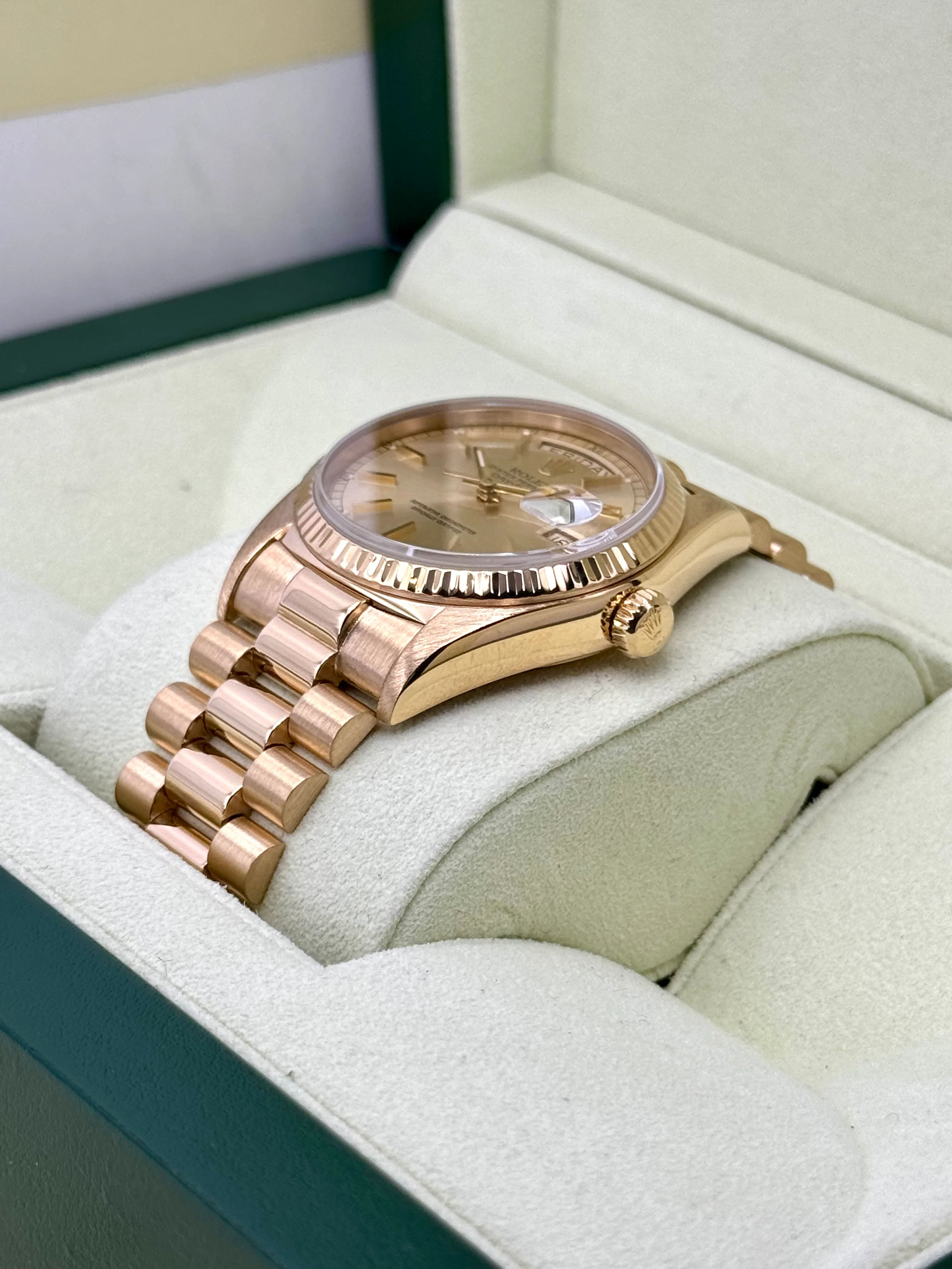 1985 Rolex Day-Date 36mm 18038 Presidential Champagne Dial - Image 5