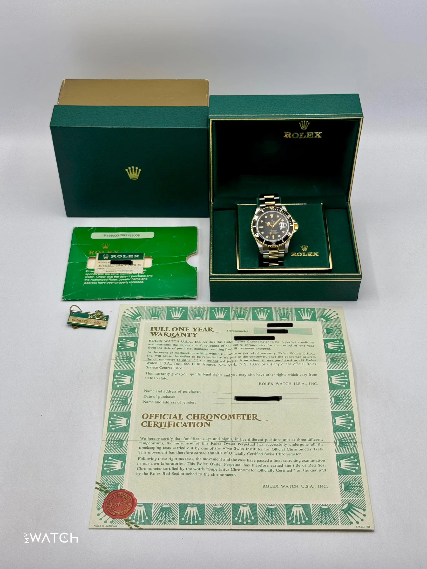 1984 Rolex Submariner 40mm 16803 Two-Tone Black Dial - Image 10