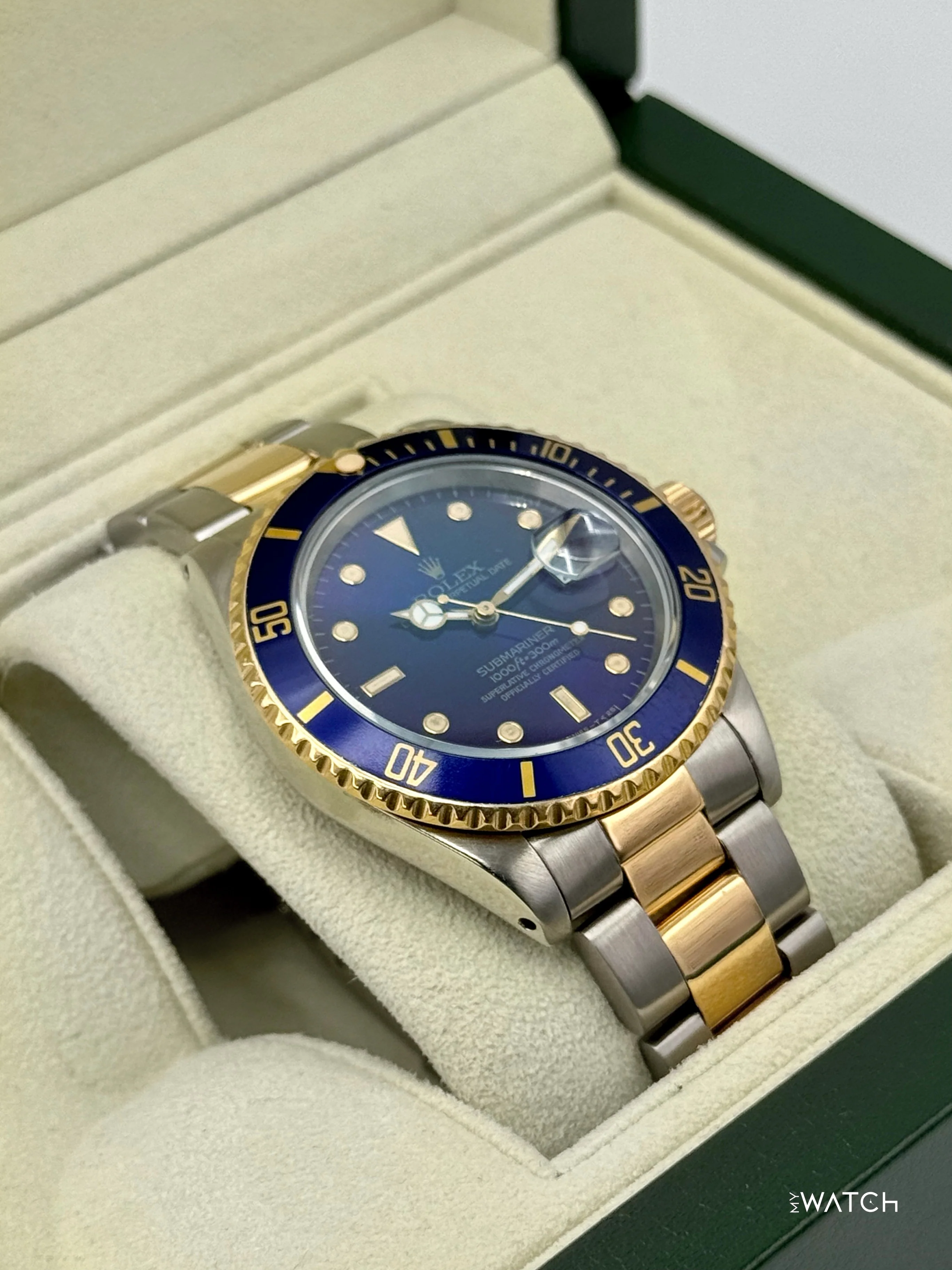 1987 Rolex Submariner 40mm 16803 Two-Tone Blue/Purple Dial - Image 6