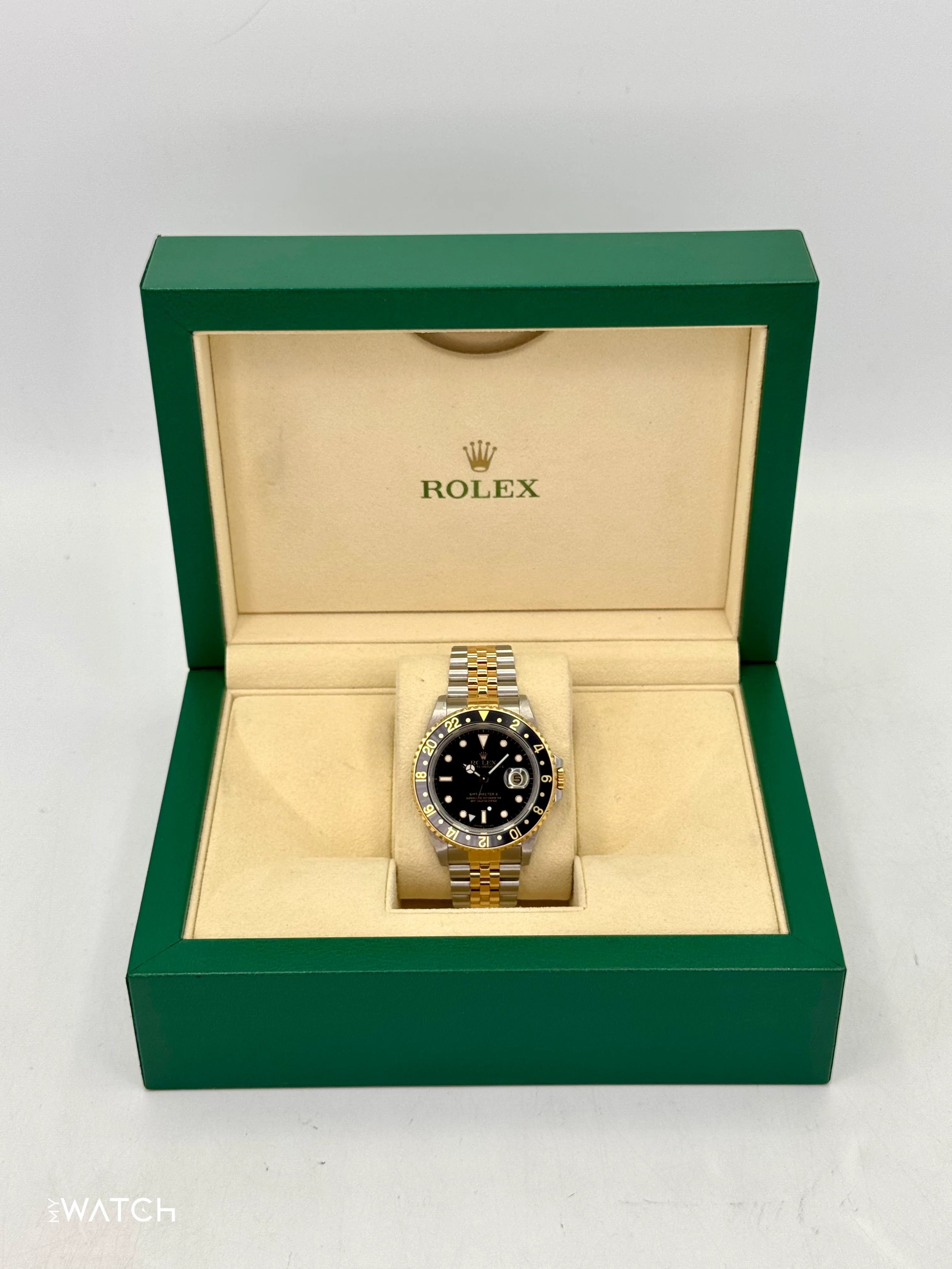 1988 Rolex GMT-Master II 40mm 16713 Two-Tone Jubilee Black Dial - Image 10