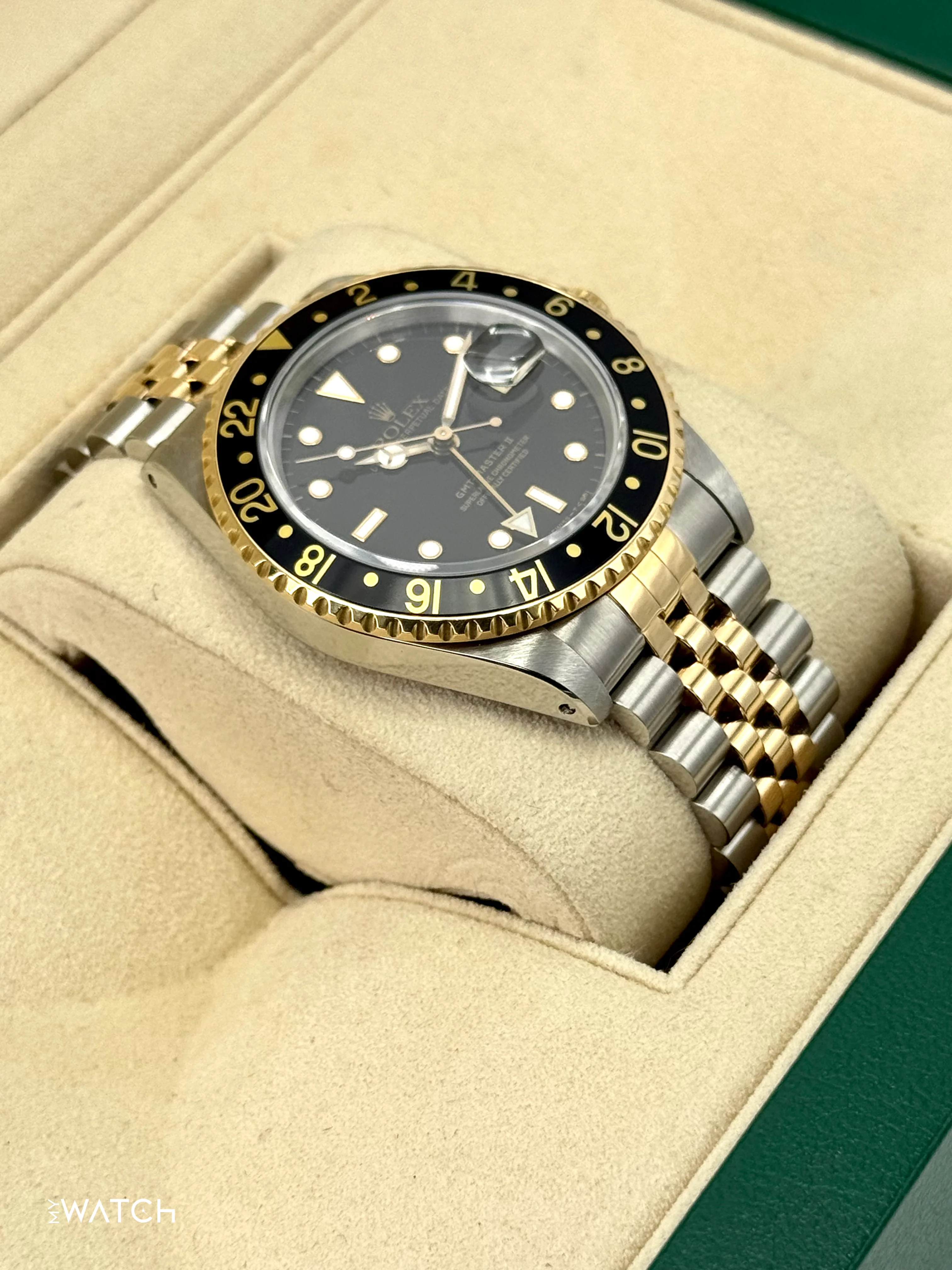 1988 Rolex GMT-Master II 40mm 16713 Two-Tone Jubilee Black Dial - Image 6