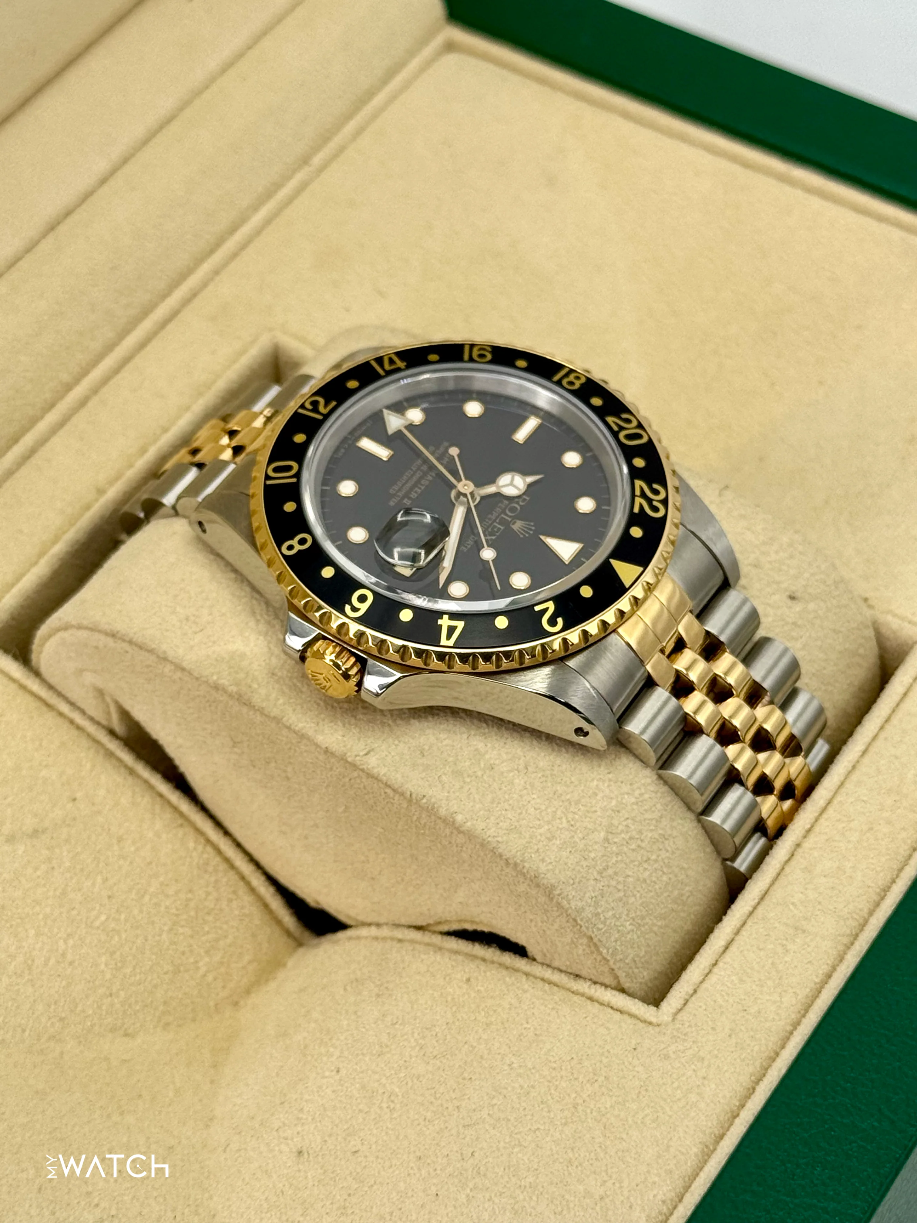 1988 Rolex GMT-Master II 40mm 16713 Two-Tone Jubilee Black Dial - Image 8