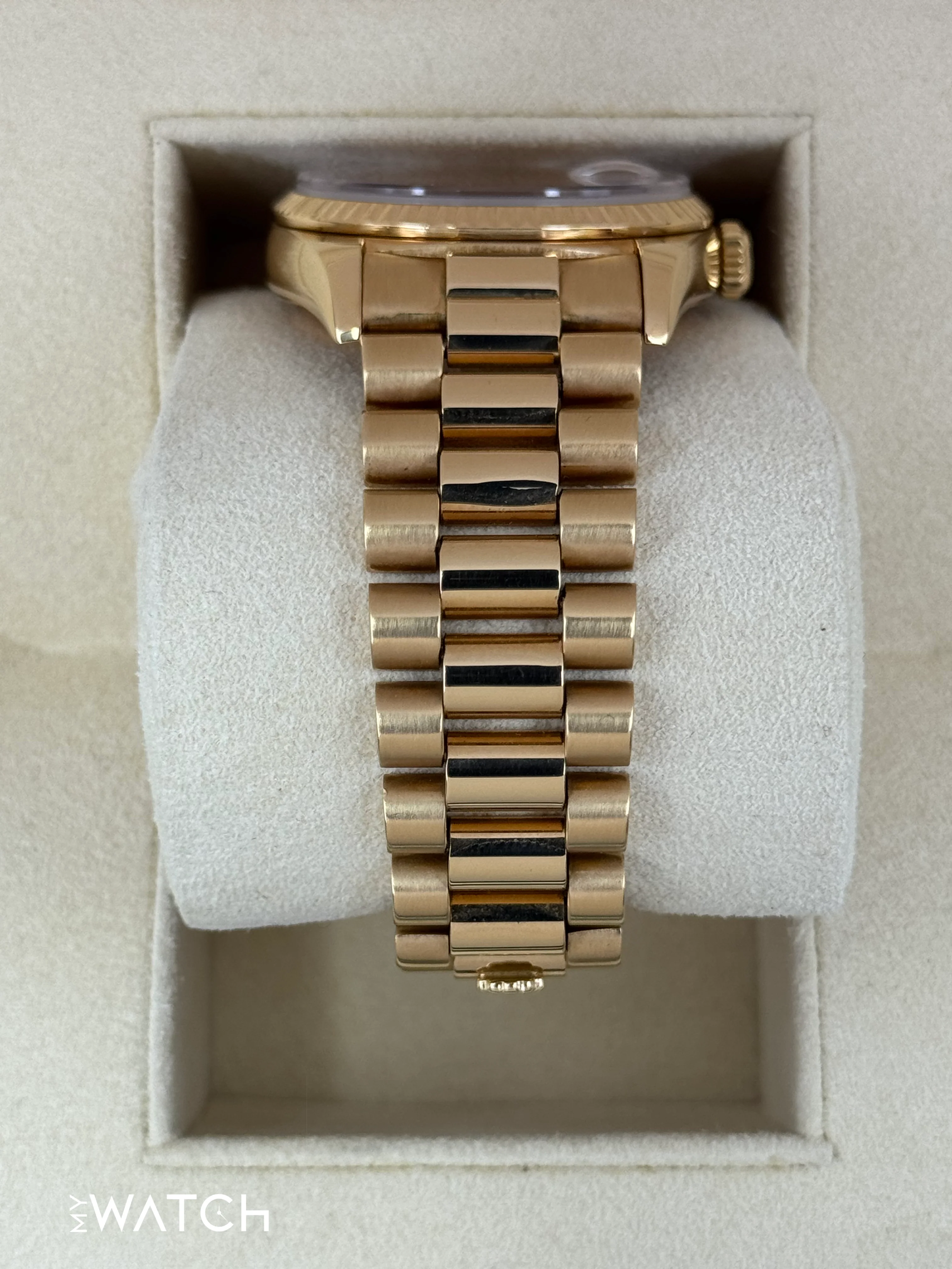 1989 Rolex Day-Date 36mm 18238 Presidential Champagne Wave Dial - Image 3