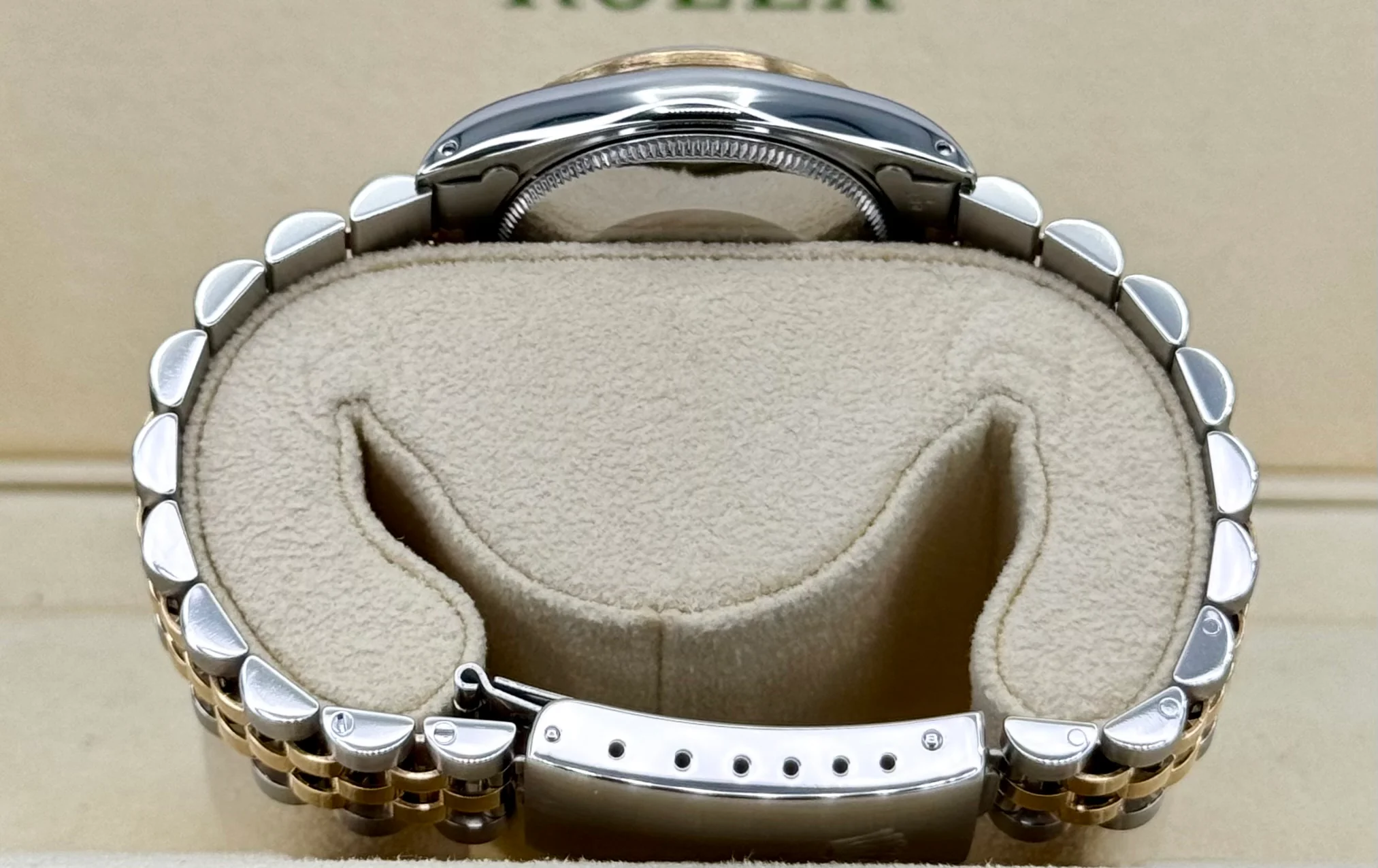 1991 Rolex Datejust 31mm 68273 Two-Tone Jubilee Champagne Diamond DIal - Image 10