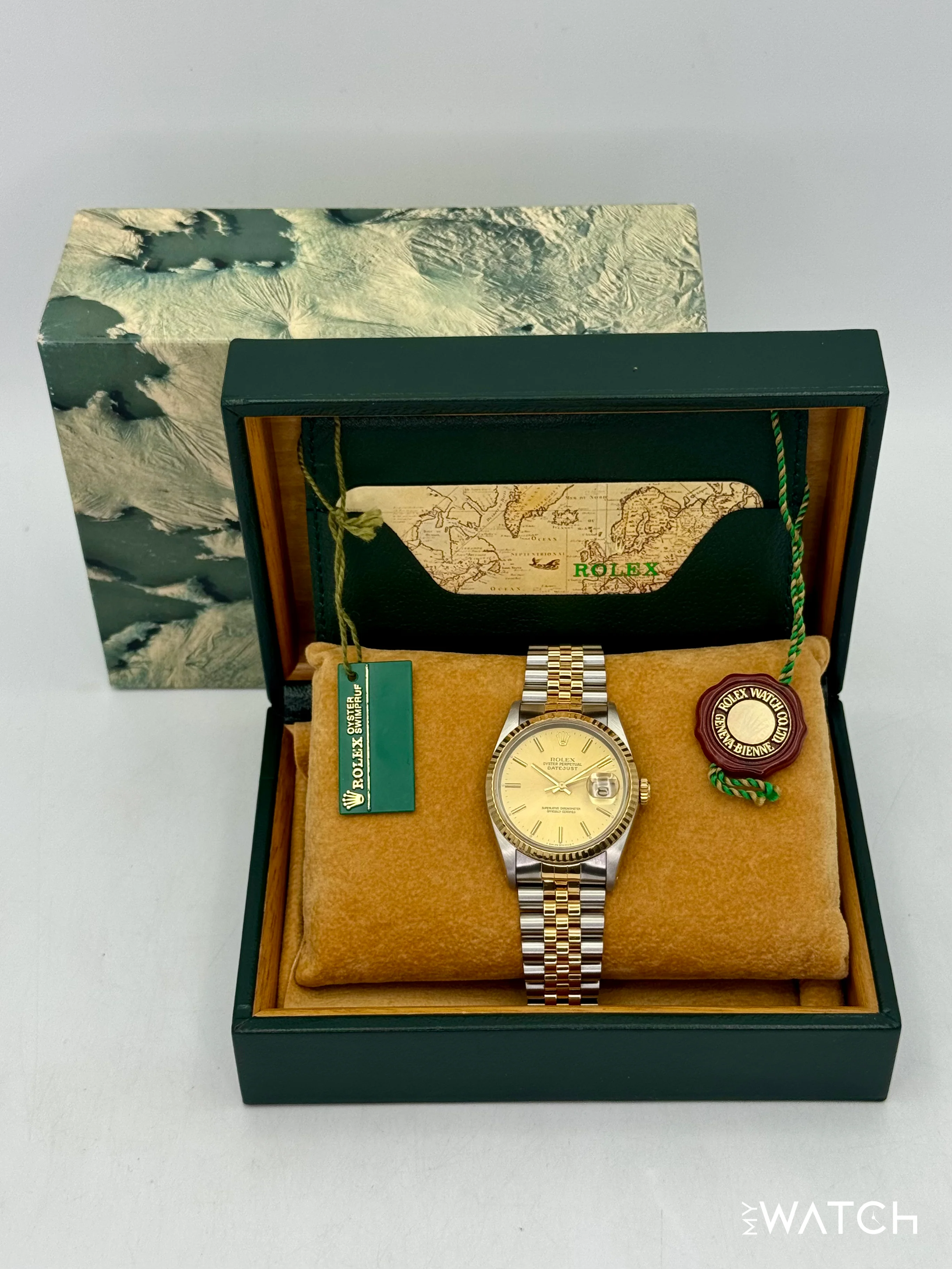 1991 Rolex Datejust 36mm 16233 Two-Tone Jubilee Champagne Dial - Image 10