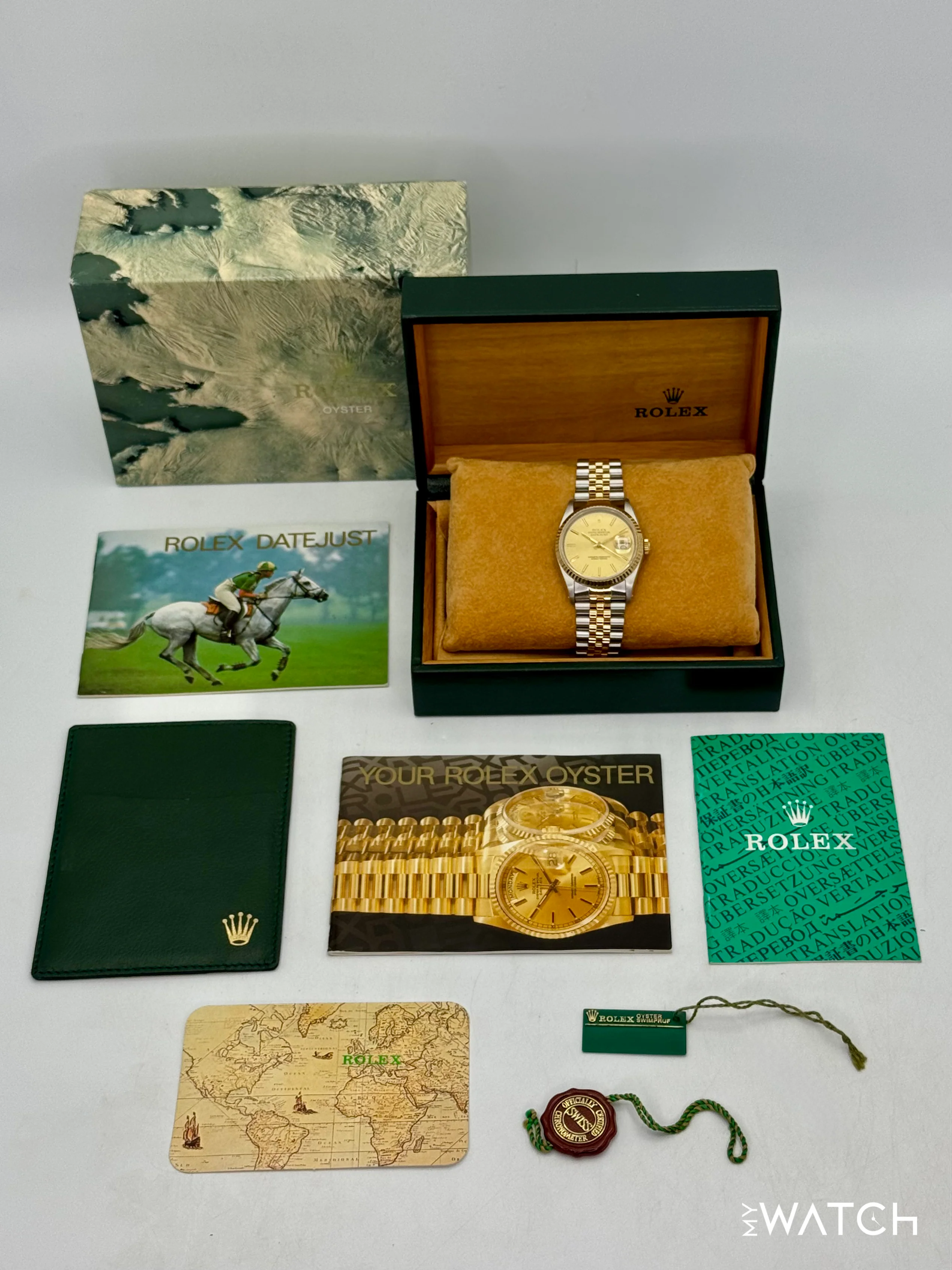 1991 Rolex Datejust 36mm 16233 Two-Tone Jubilee Champagne Dial - Image 11
