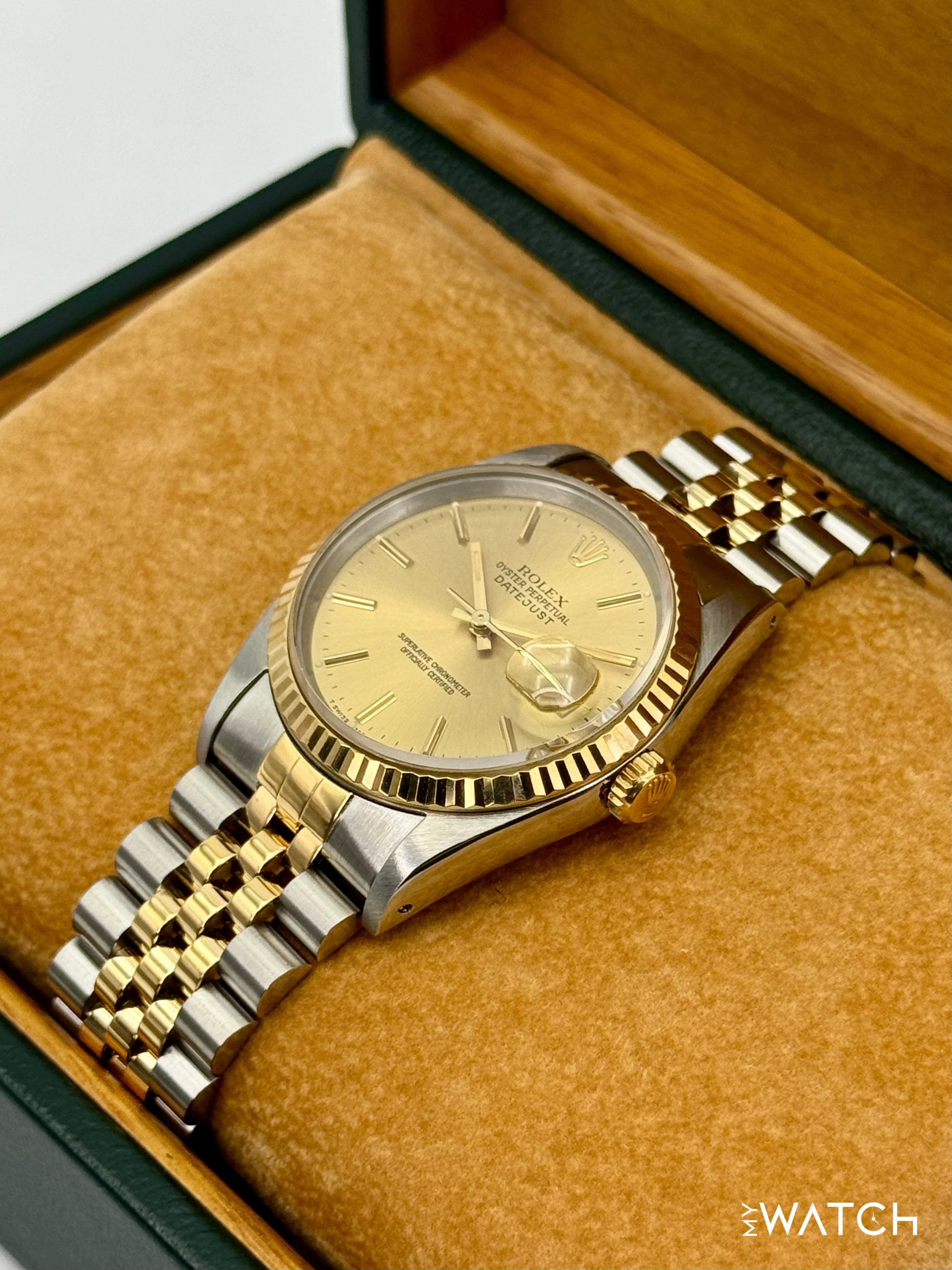 1991 Rolex Datejust 36mm 16233 Two-Tone Jubilee Champagne Dial - Image 5