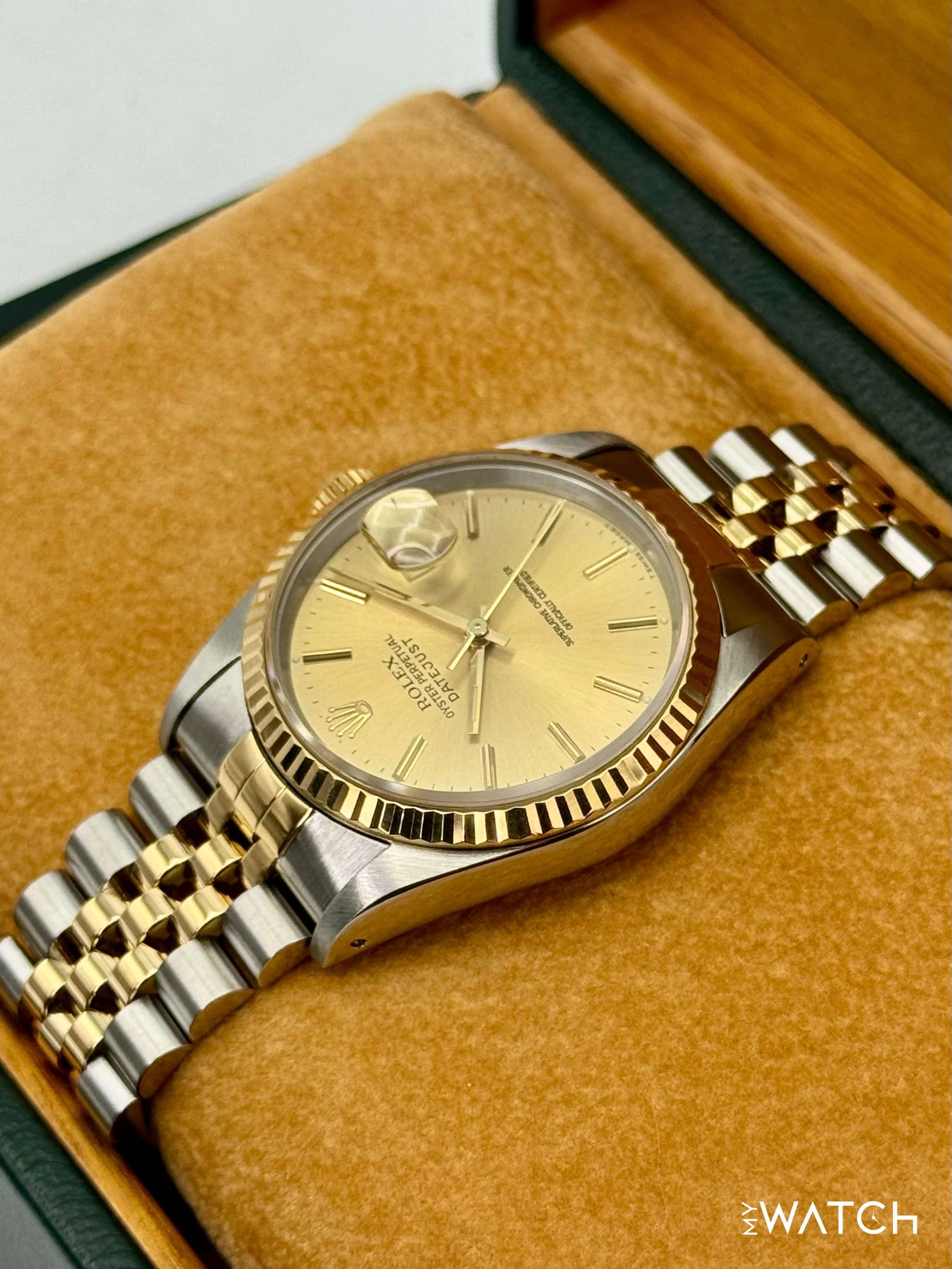 1991 Rolex Datejust 36mm 16233 Two-Tone Jubilee Champagne Dial - Image 7