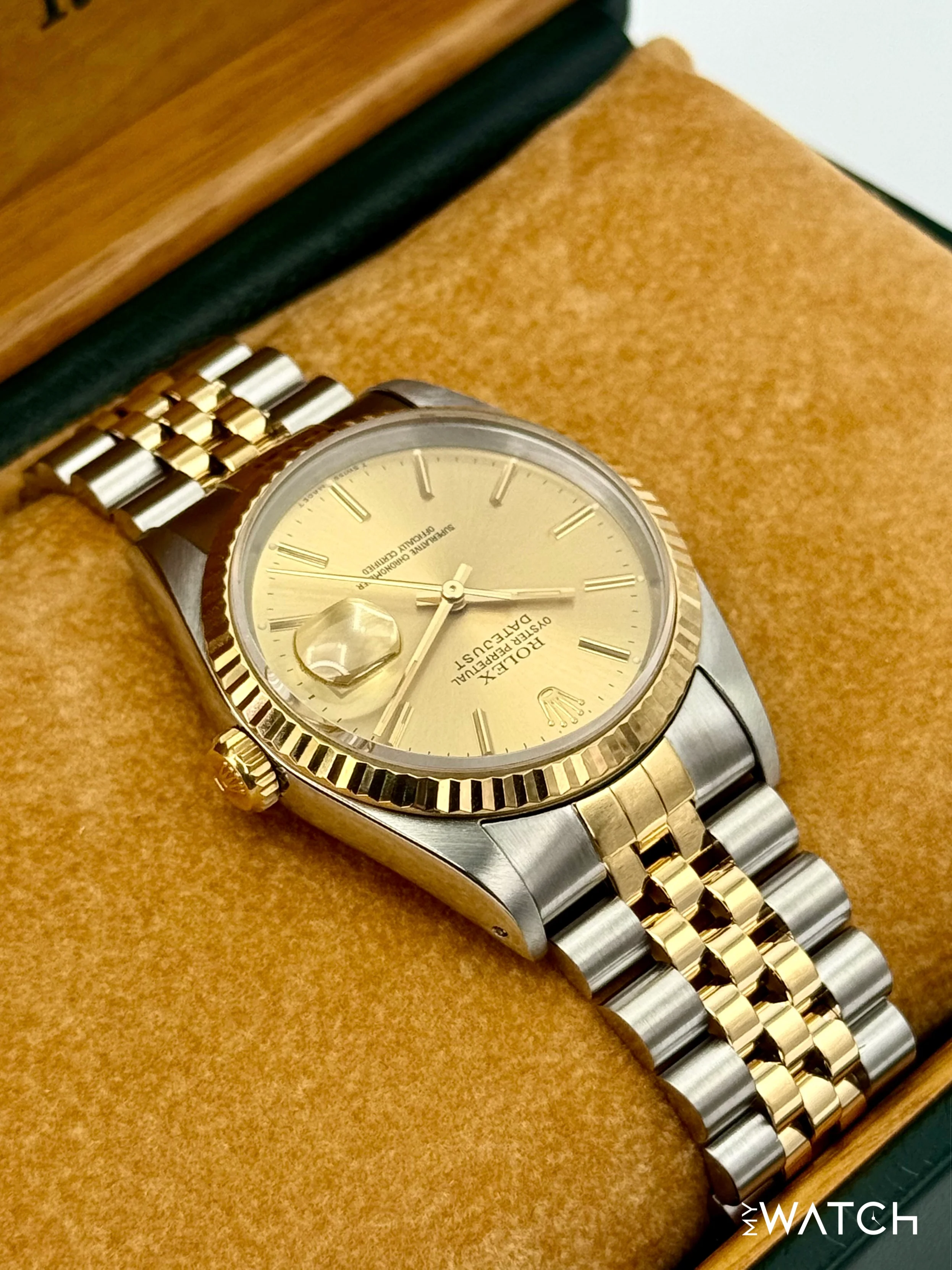 1991 Rolex Datejust 36mm 16233 Two-Tone Jubilee Champagne Dial - Image 8