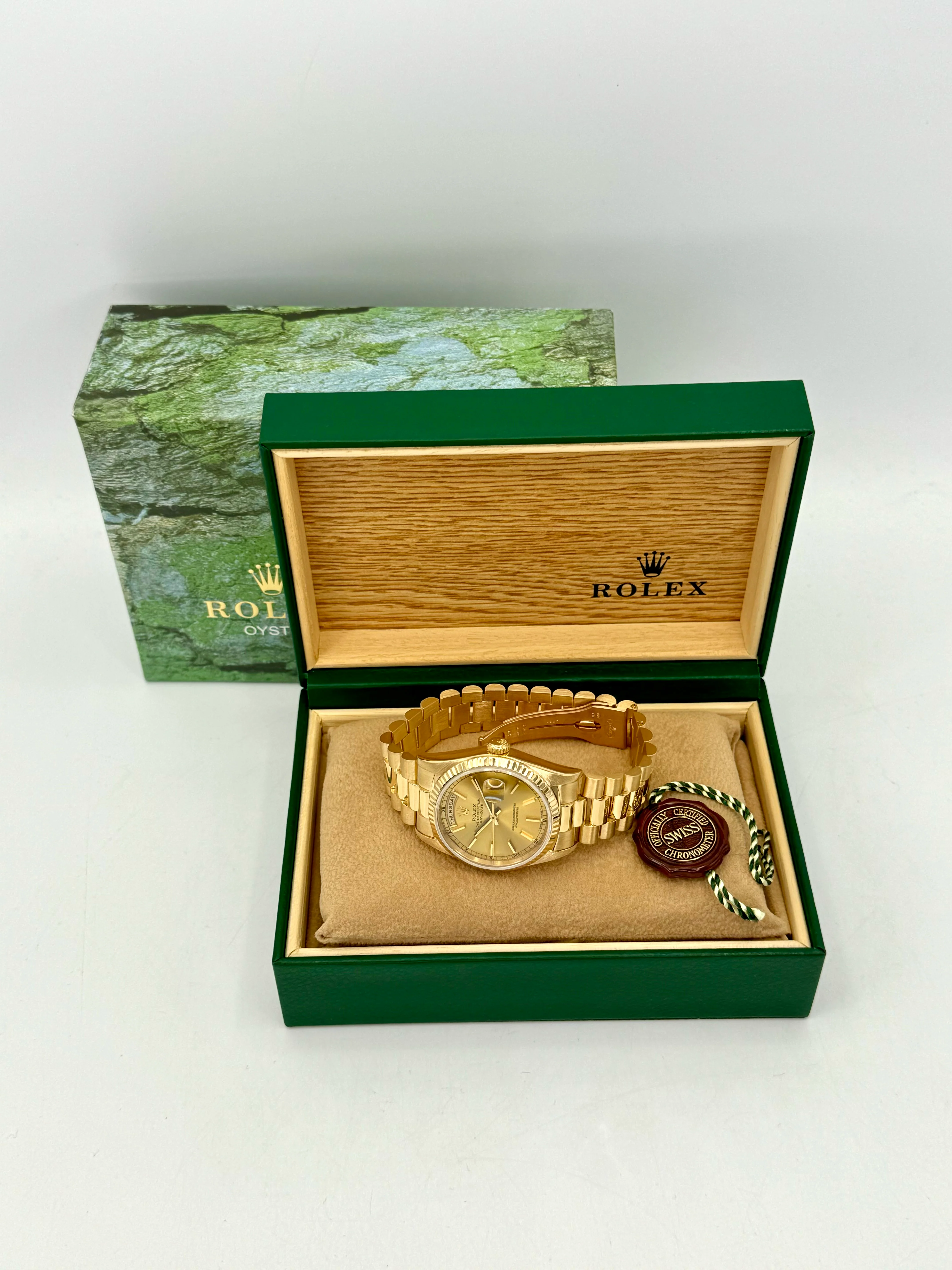 1995 Rolex Day-Date 36mm 18238 Presidential Champagne Dial - Image 12
