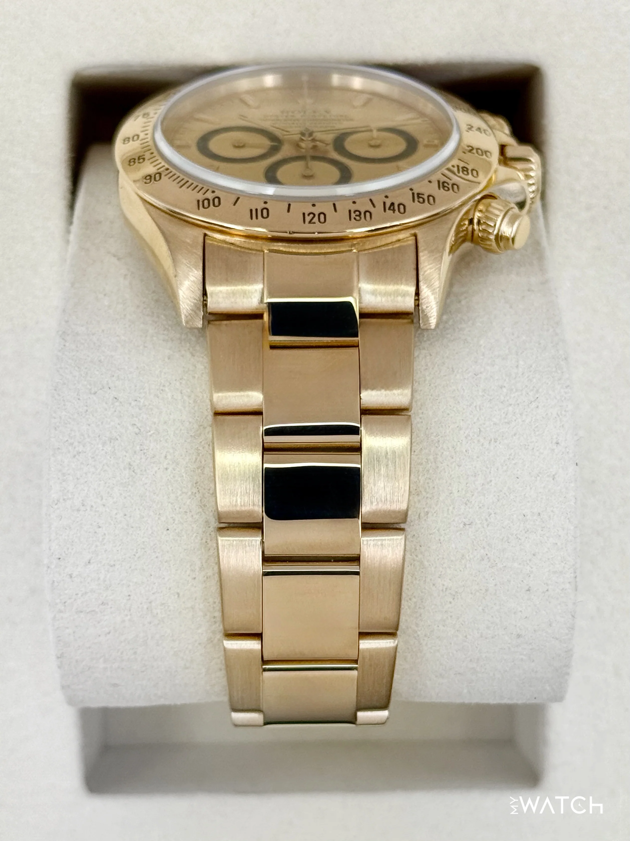 1997 Rolex Daytona 40mm 16528 Yellow Gold Champagne Dial - Image 3
