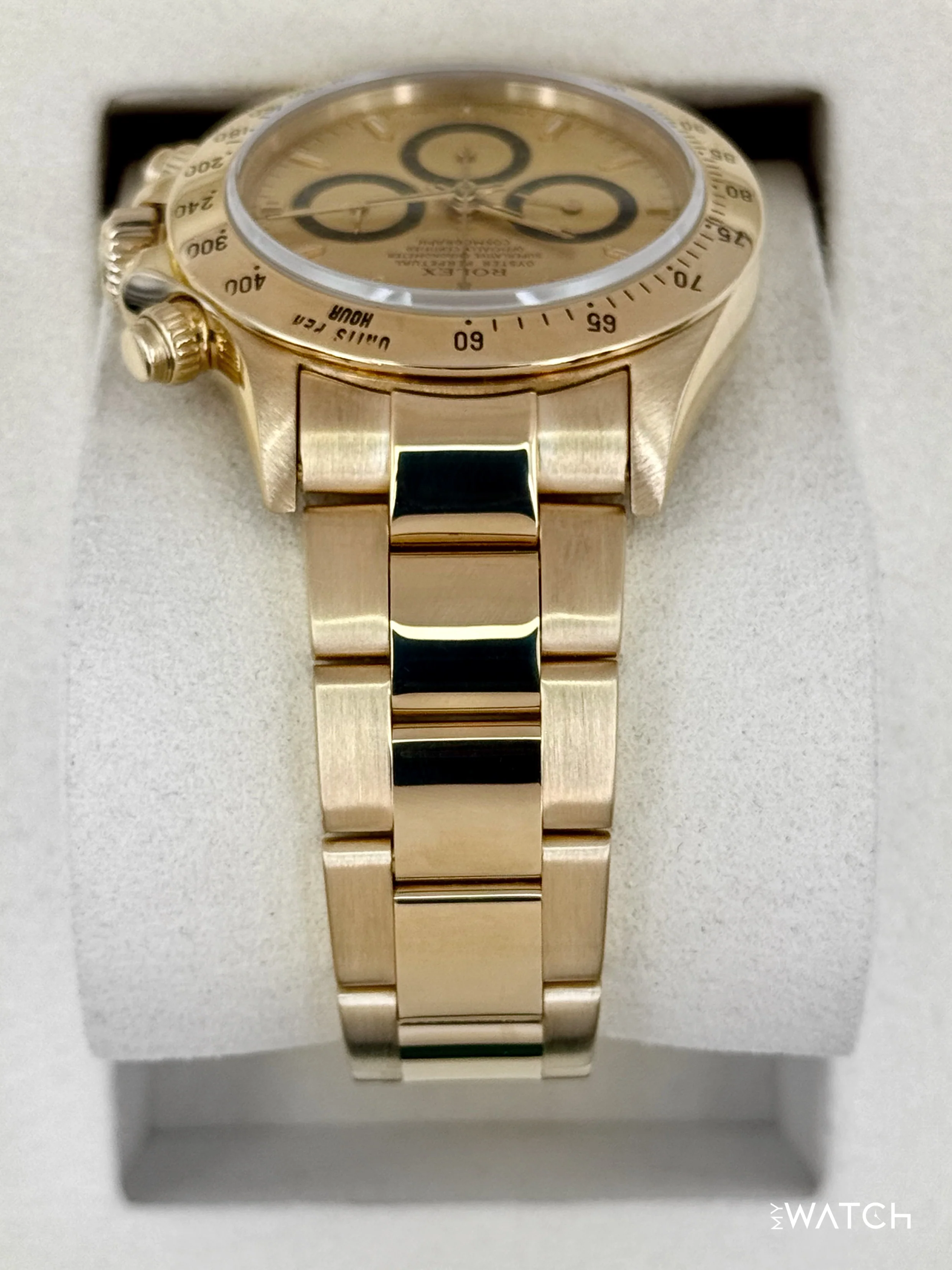 1997 Rolex Daytona 40mm 16528 Yellow Gold Champagne Dial - Image 4