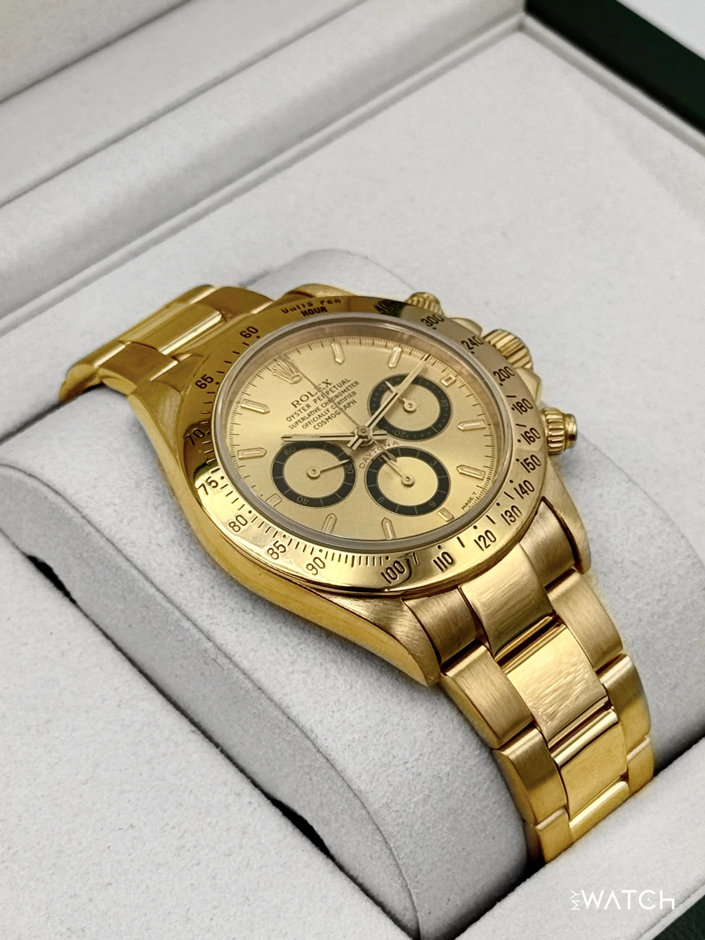 1997 Rolex Daytona 40mm 16528 Yellow Gold Champagne Dial - Image 6