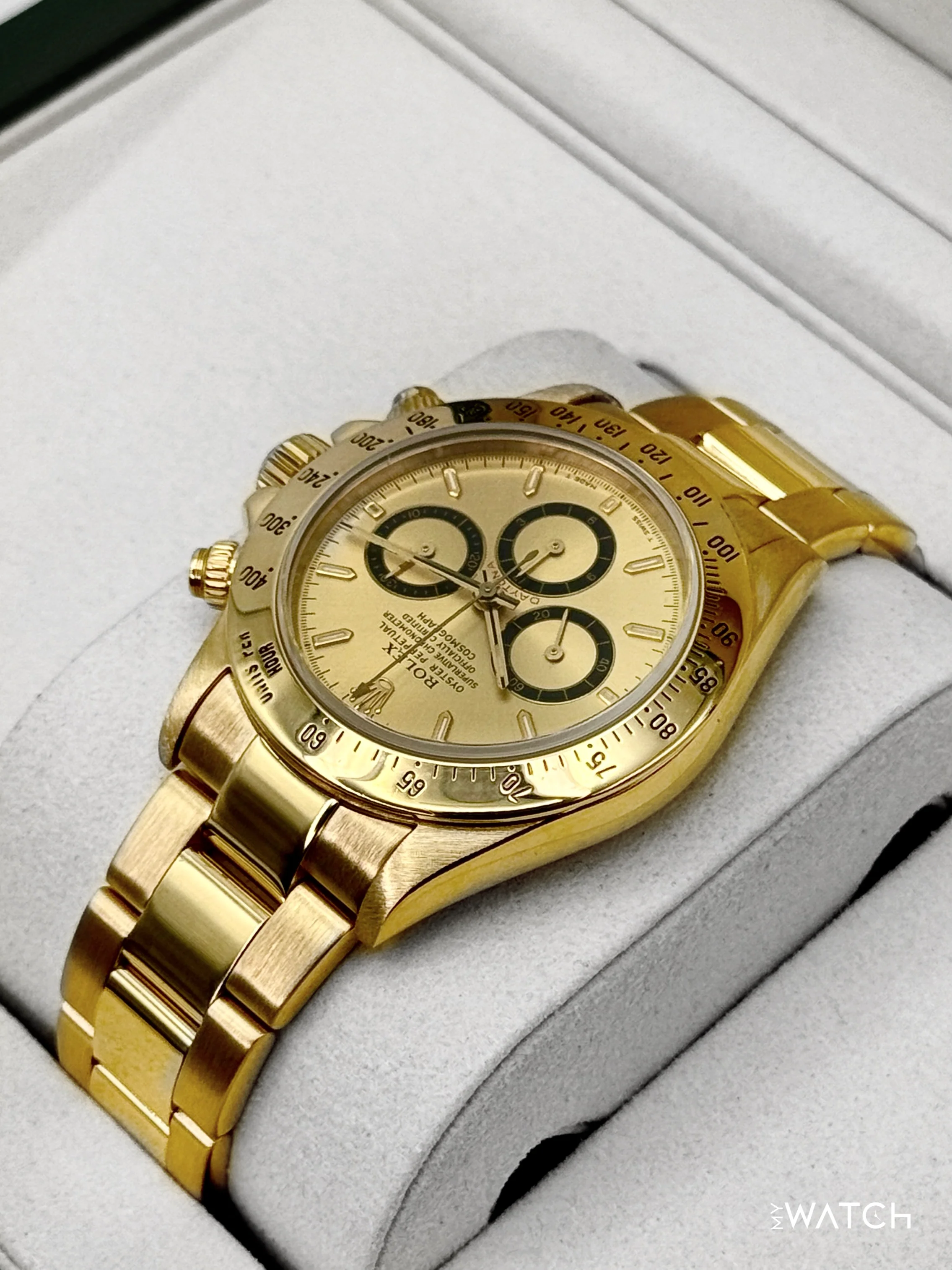 1997 Rolex Daytona 40mm 16528 Yellow Gold Champagne Dial - Image 7
