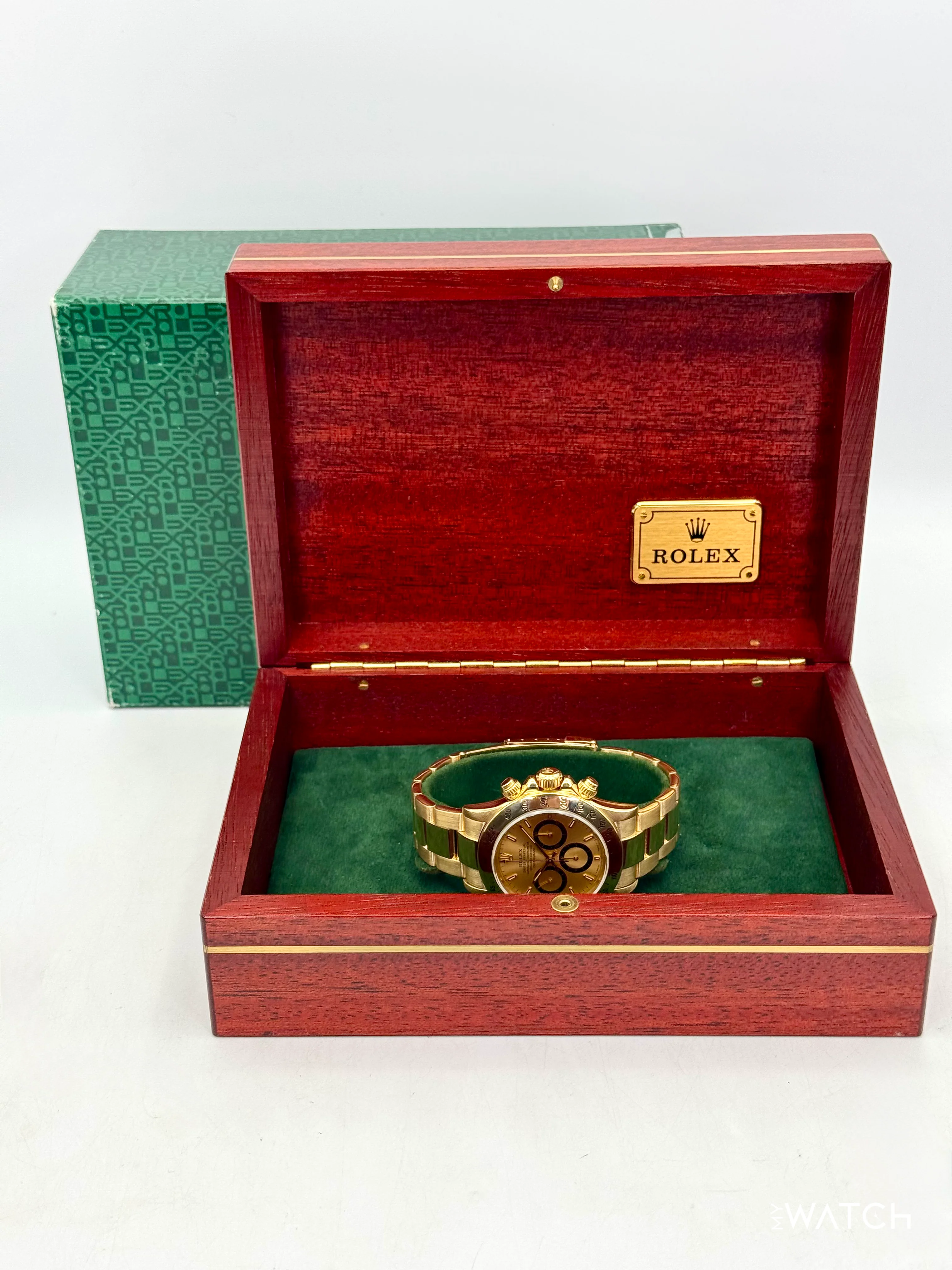 1997 Rolex Daytona 40mm 16528 Yellow Gold Champagne Dial - Image 9