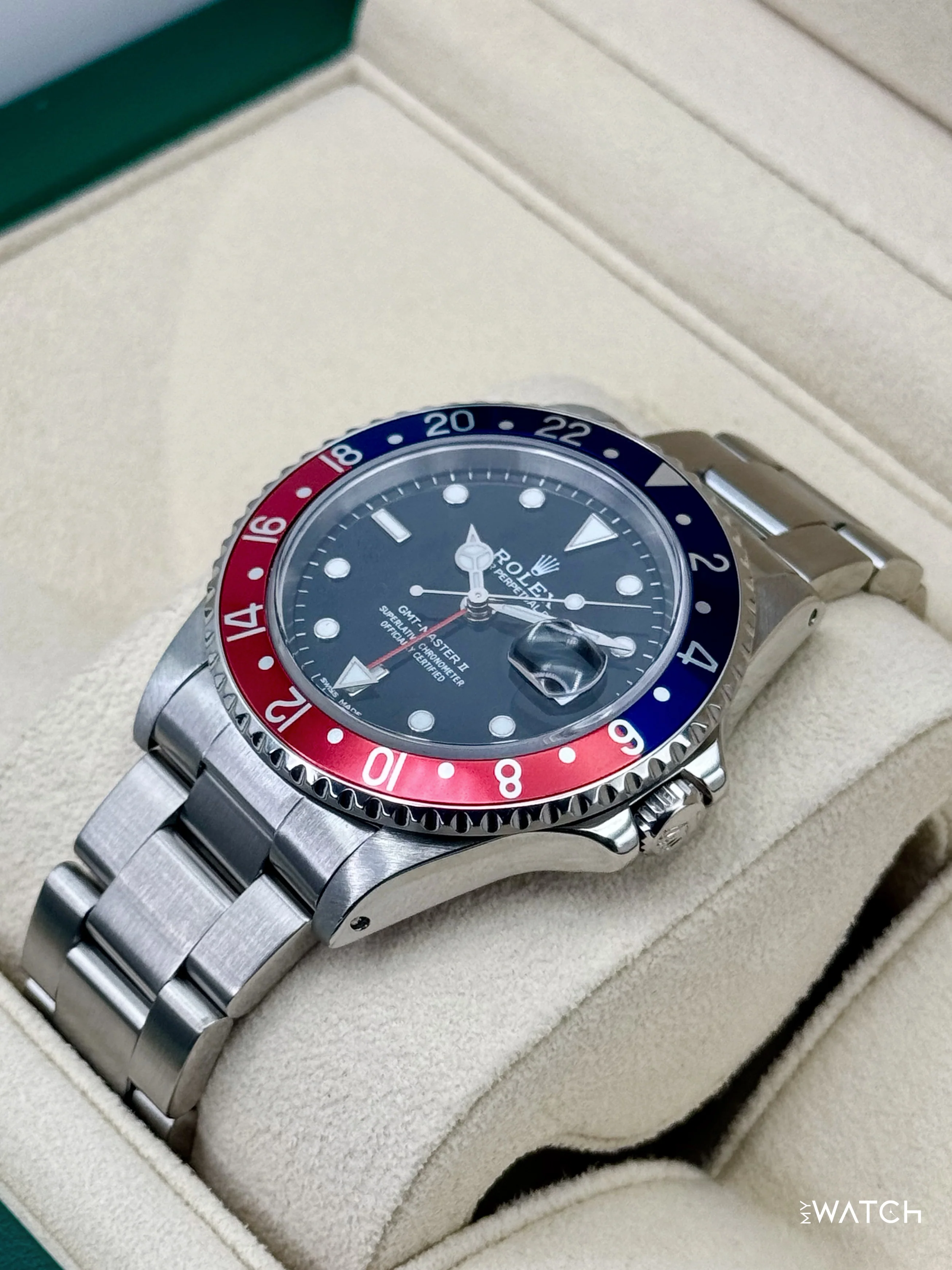 1997 Rolex GMT-Master II "Pepsi" 40mm 16710 Stainless Steel Oyster Black Dial - Image 5