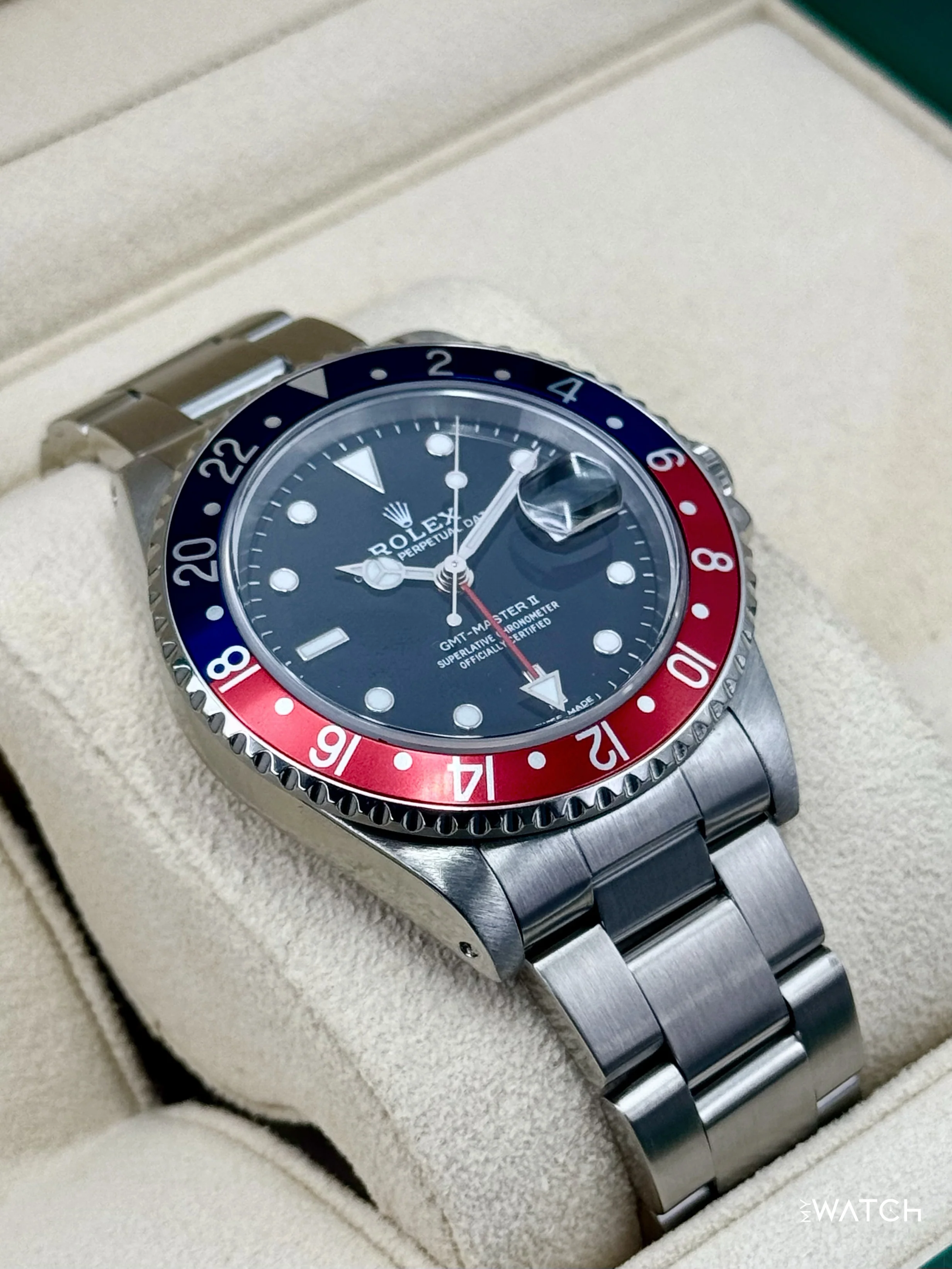1997 Rolex GMT-Master II "Pepsi" 40mm 16710 Stainless Steel Oyster Black Dial - Image 6