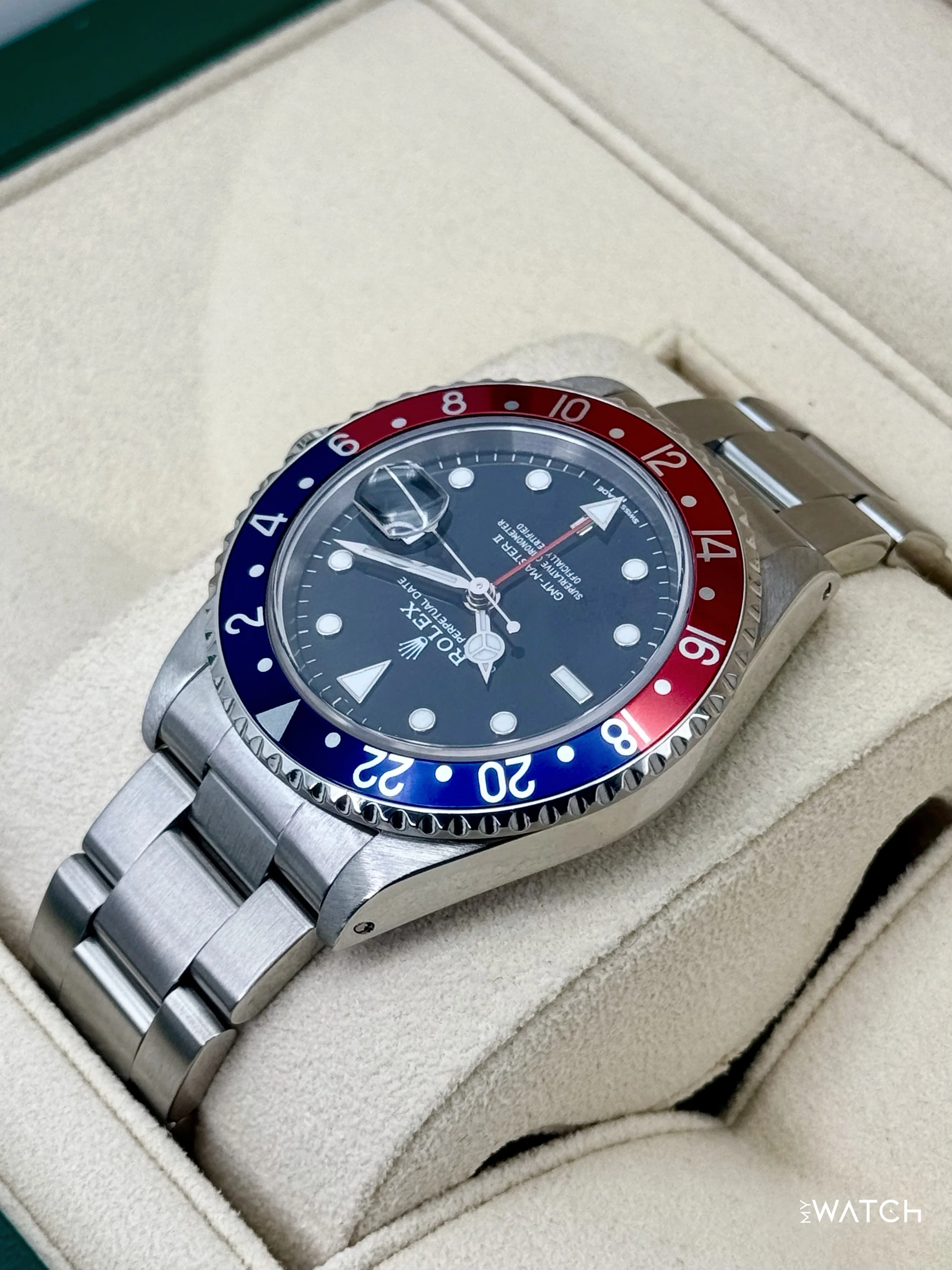 1997 Rolex GMT-Master II "Pepsi" 40mm 16710 Stainless Steel Oyster Black Dial - Image 7