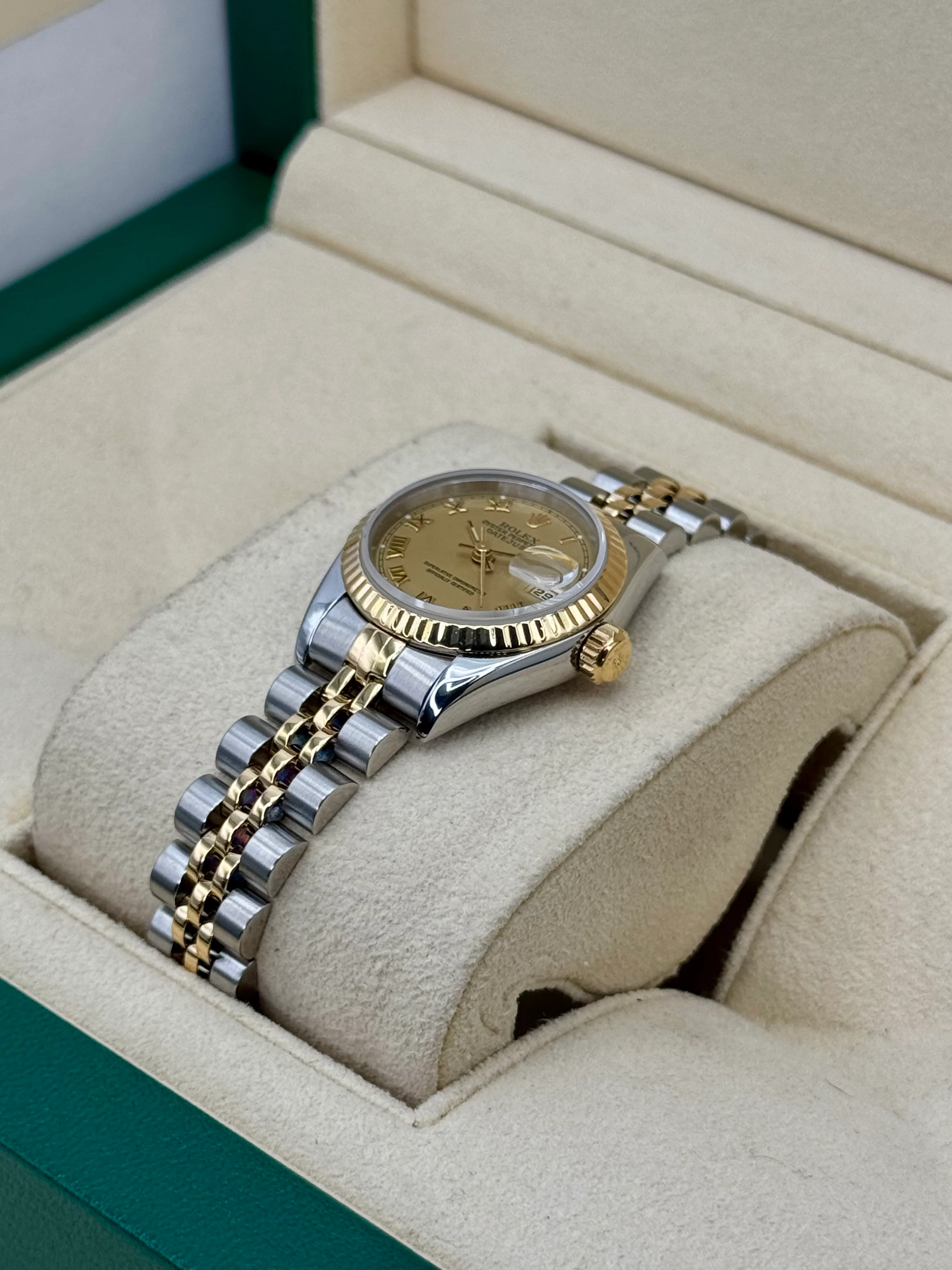 1997 Rolex Lady Datejust 26mm 69173 Two-Tone Jubilee Champagne Dial - Image 6