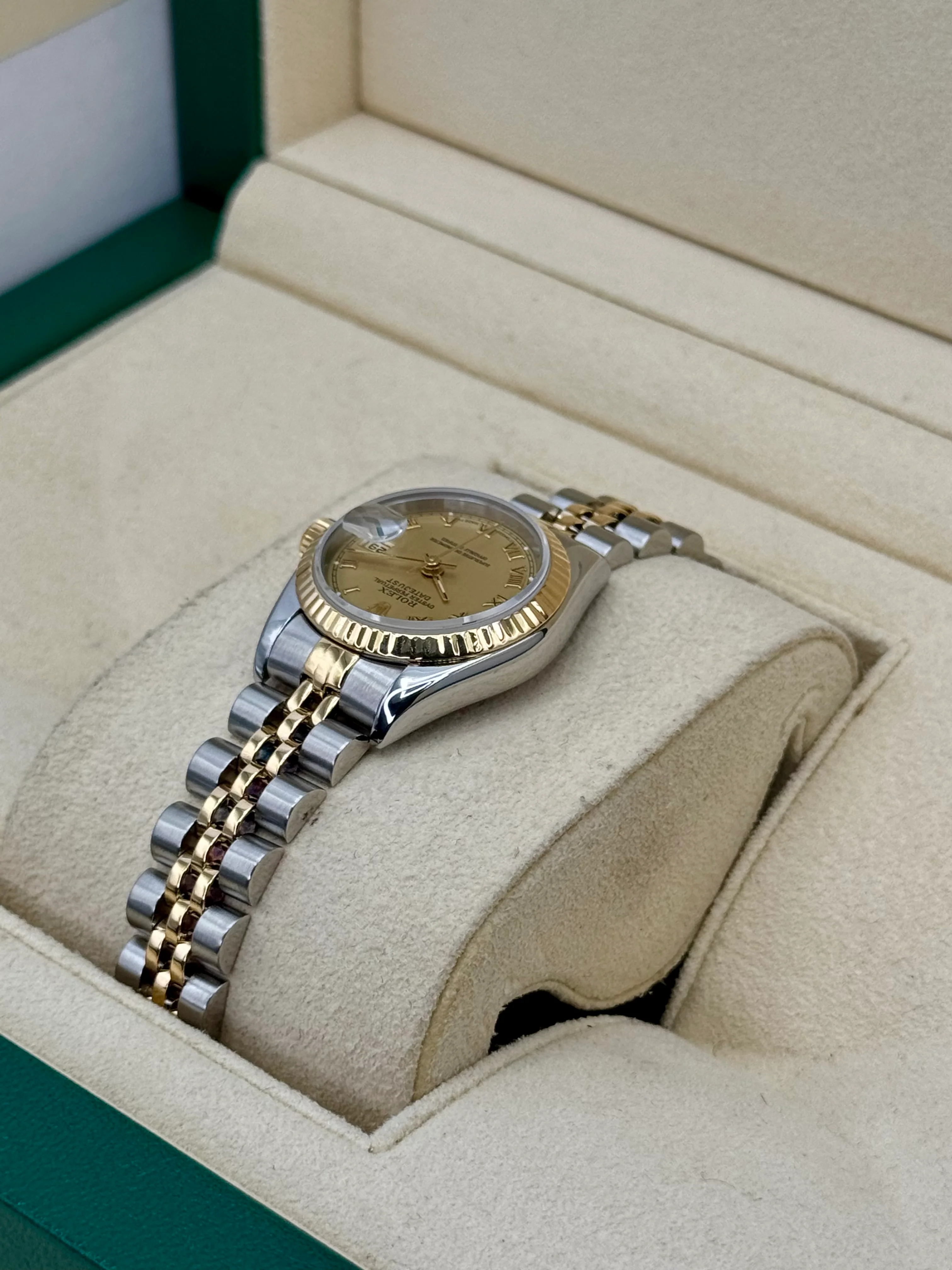 1997 Rolex Lady Datejust 26mm 69173 Two-Tone Jubilee Champagne Dial - Image 7