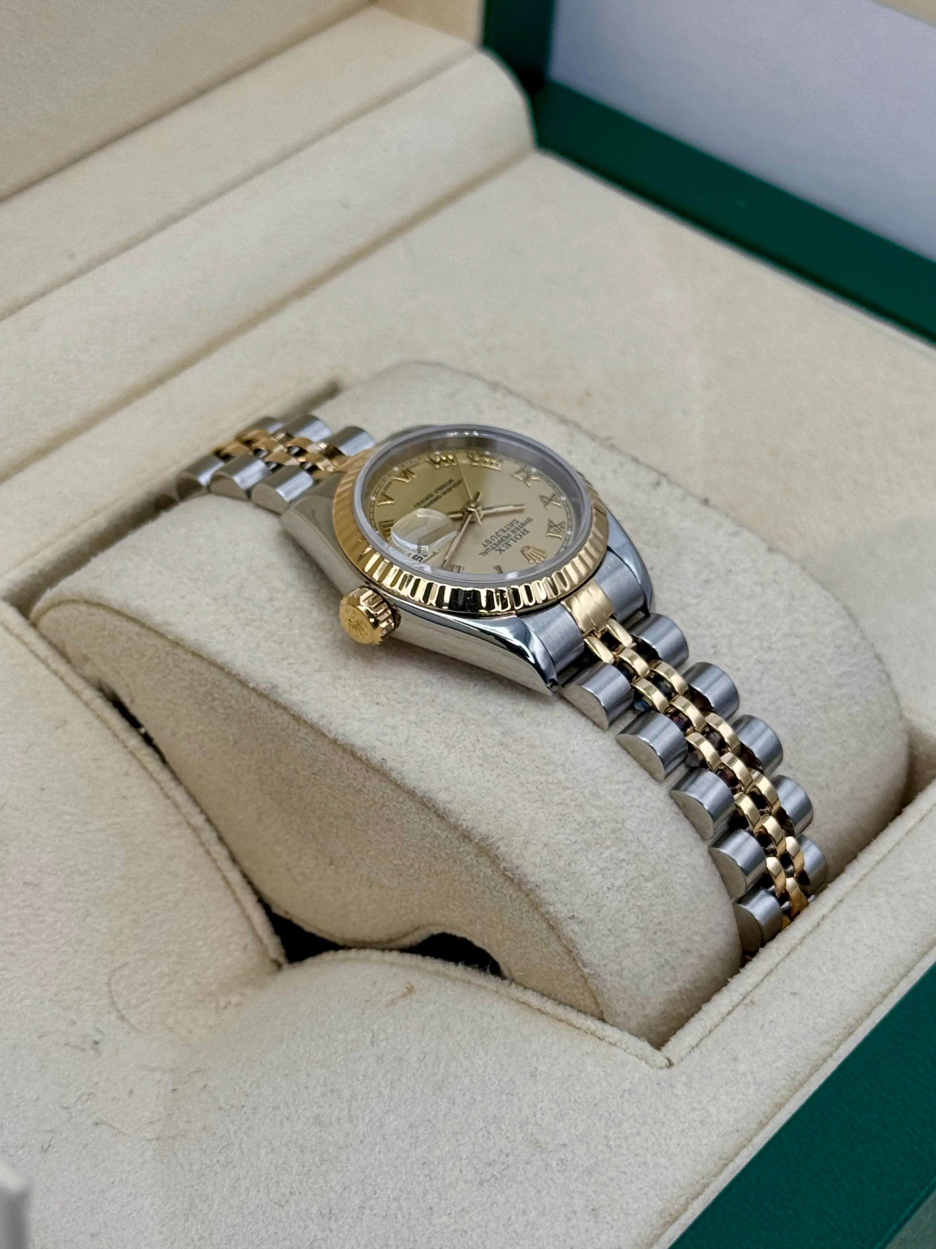 1997 Rolex Lady Datejust 26mm 69173 Two-Tone Jubilee Champagne Dial - Image 8