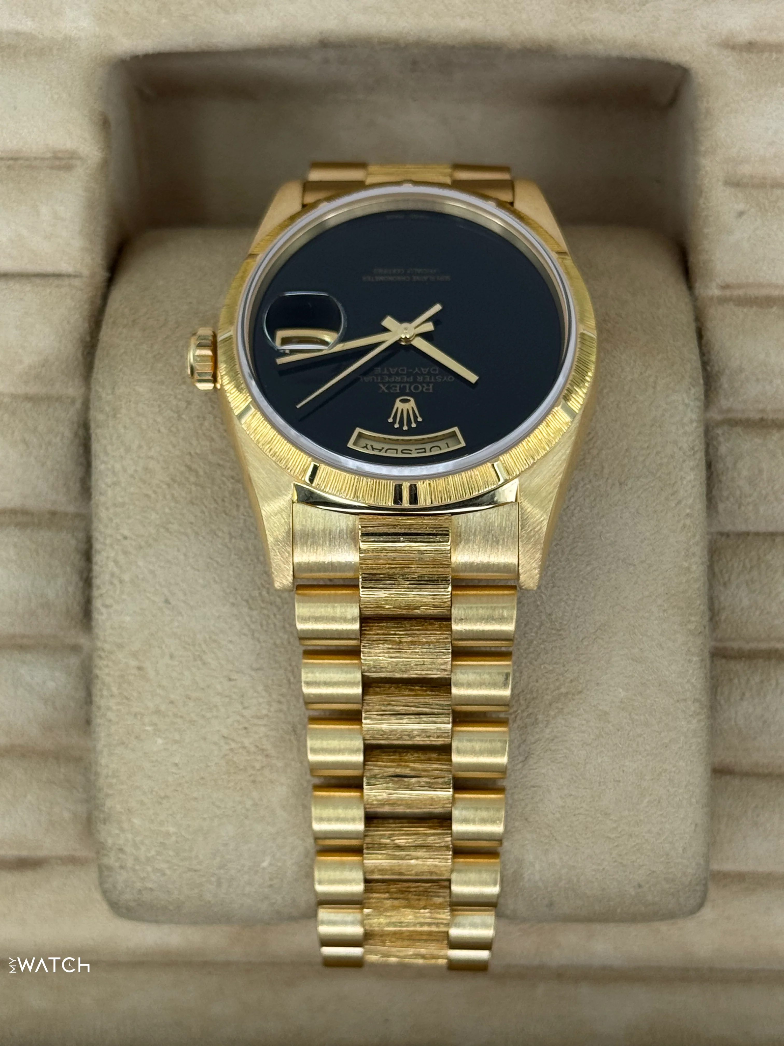 1998 Rolex Day-Date 36mm 18248 Presidential Black Onyx Dial (FRESH ROLEX SERVICE) - Image 4