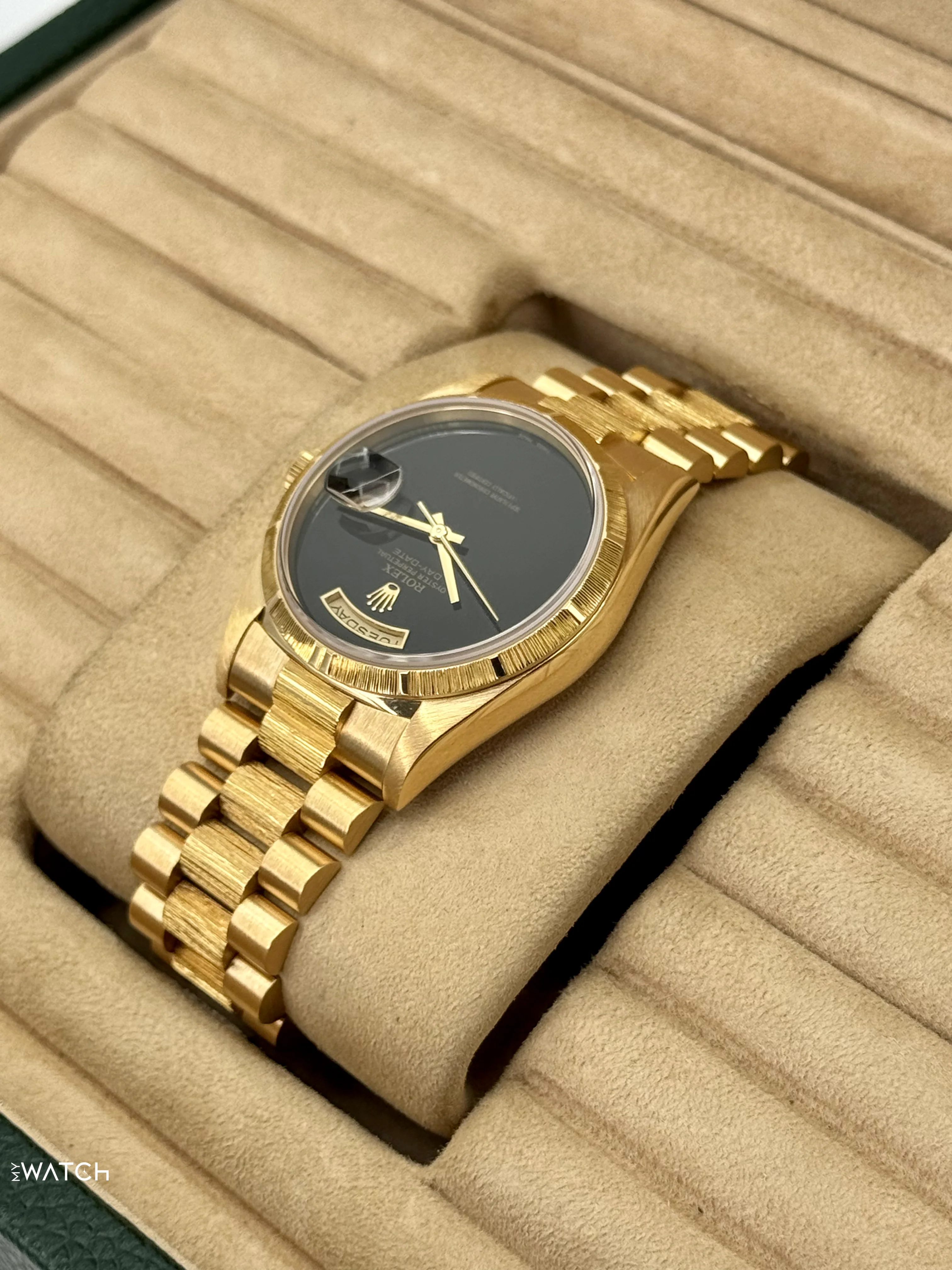 1998 Rolex Day-Date 36mm 18248 Presidential Black Onyx Dial (FRESH ROLEX SERVICE) - Image 7