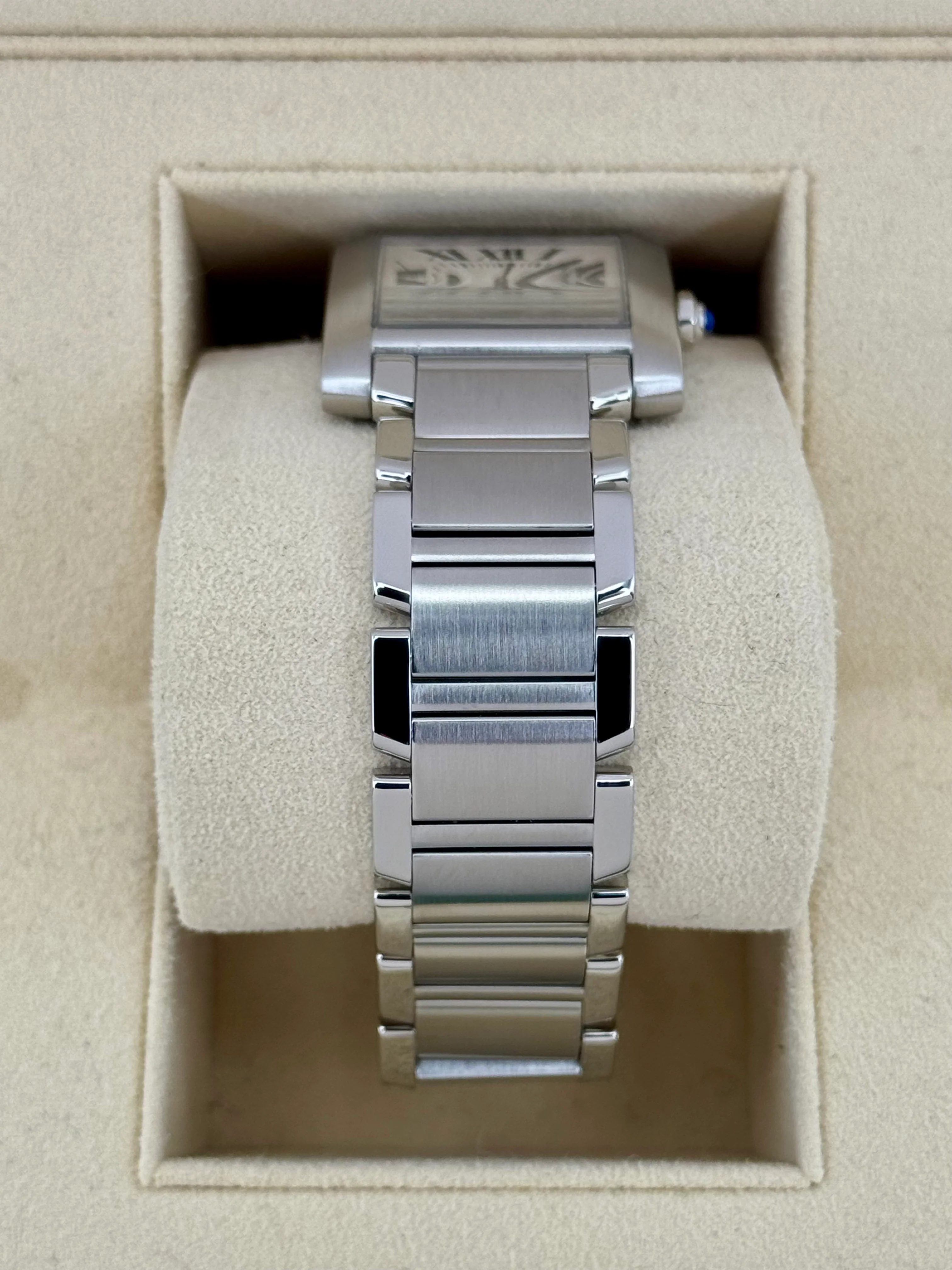 1999 Cartier Tank Francaise 28mm Stainless Steel White Dial - Image 3