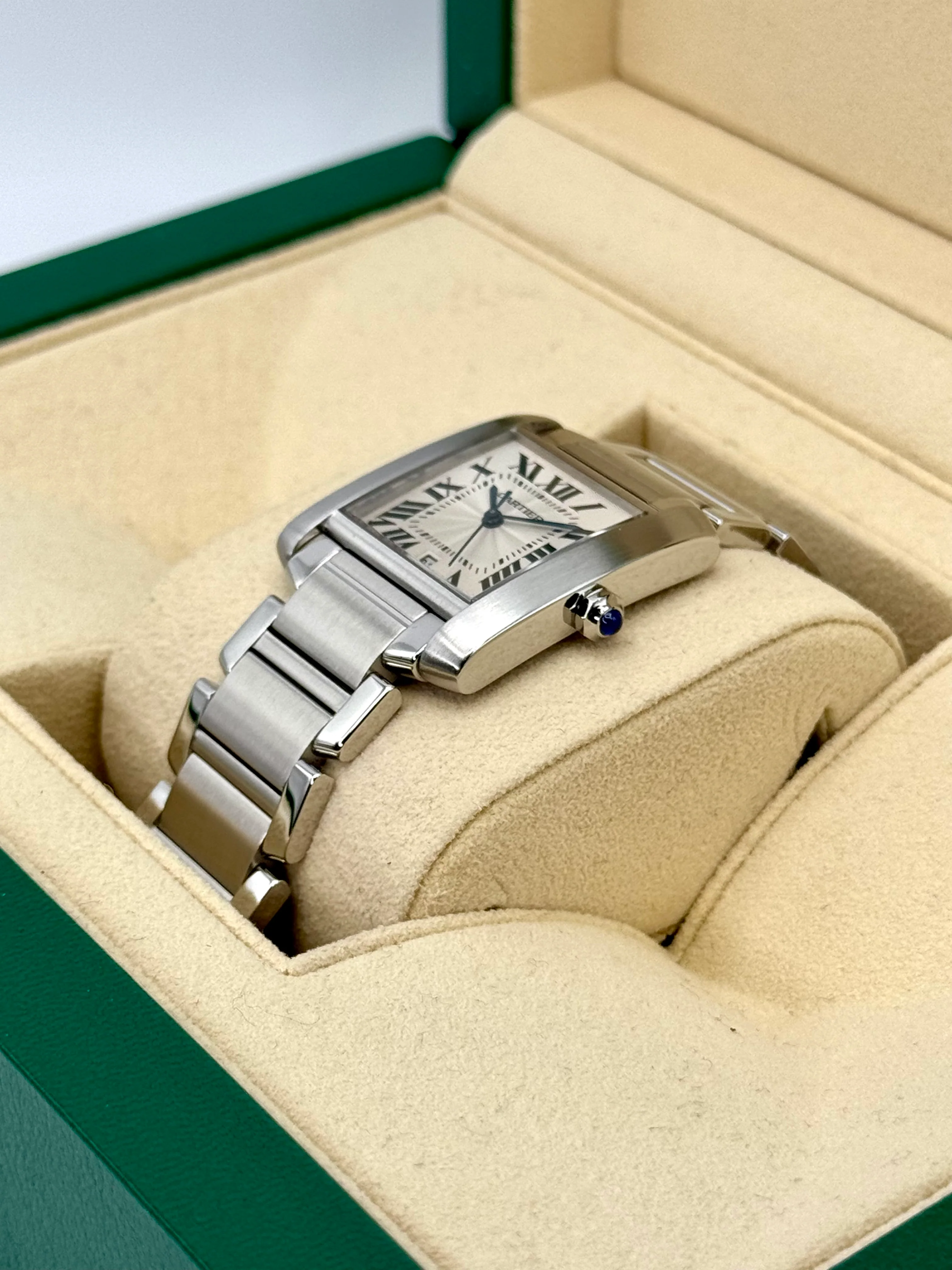 1999 Cartier Tank Francaise 28mm Stainless Steel White Dial - Image 5