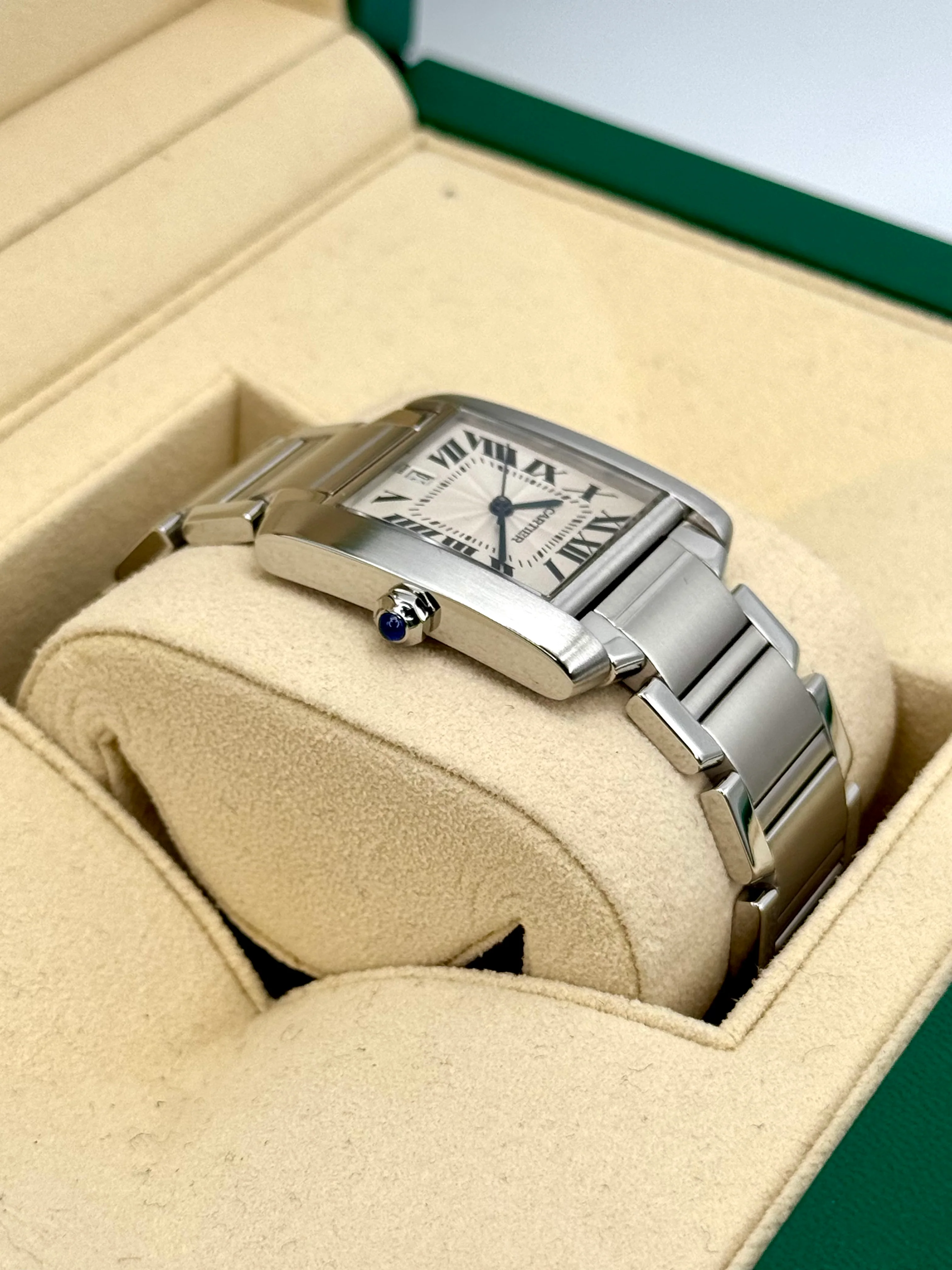 1999 Cartier Tank Francaise 28mm Stainless Steel White Dial - Image 8