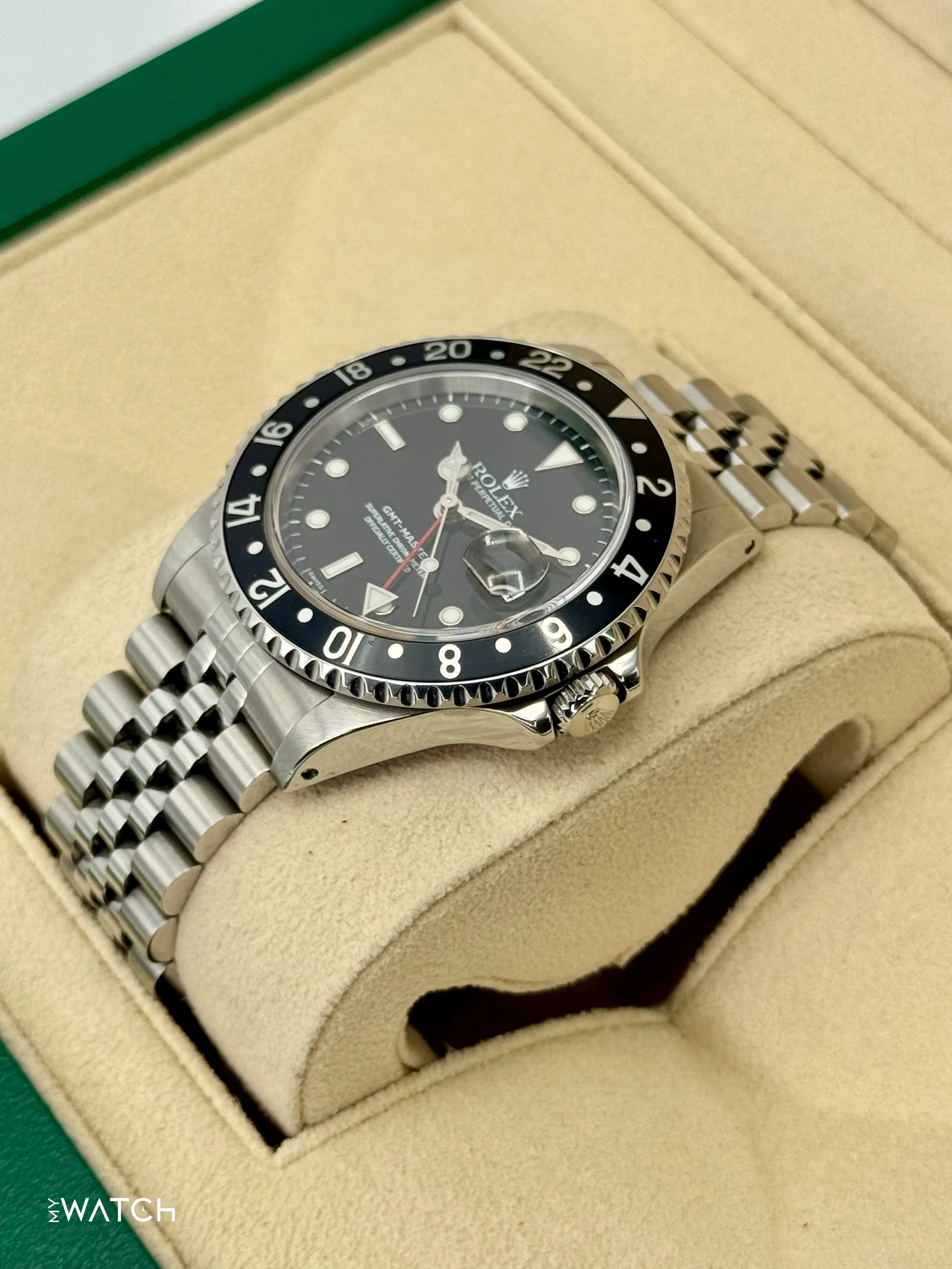 1999 Rolex GMT-Master 40mm 16700 Stainless Steel Jubilee Black Dial (BOTH BRACELETS) - Image 5