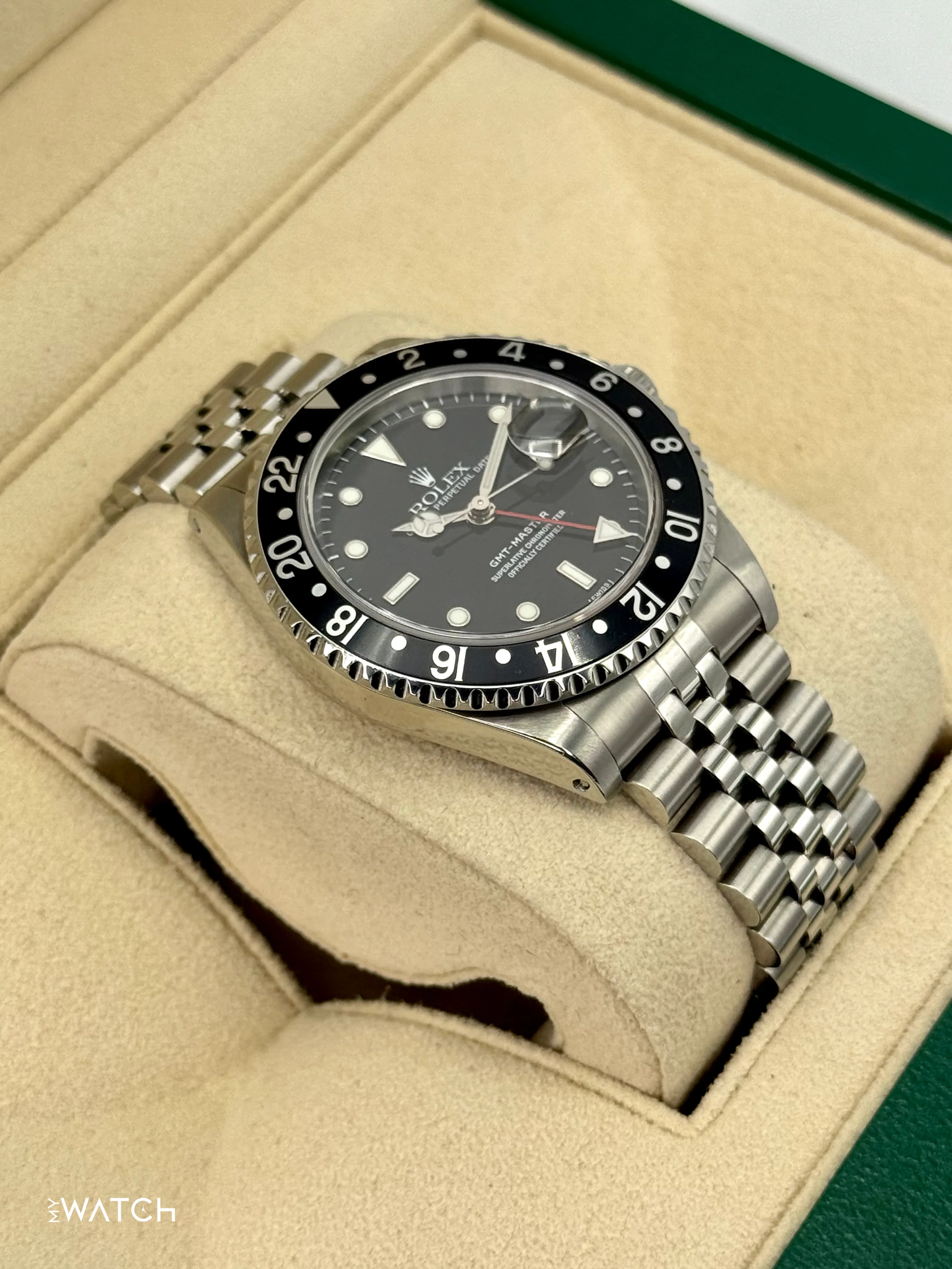 1999 Rolex GMT-Master 40mm 16700 Stainless Steel Jubilee Black Dial (BOTH BRACELETS) - Image 6