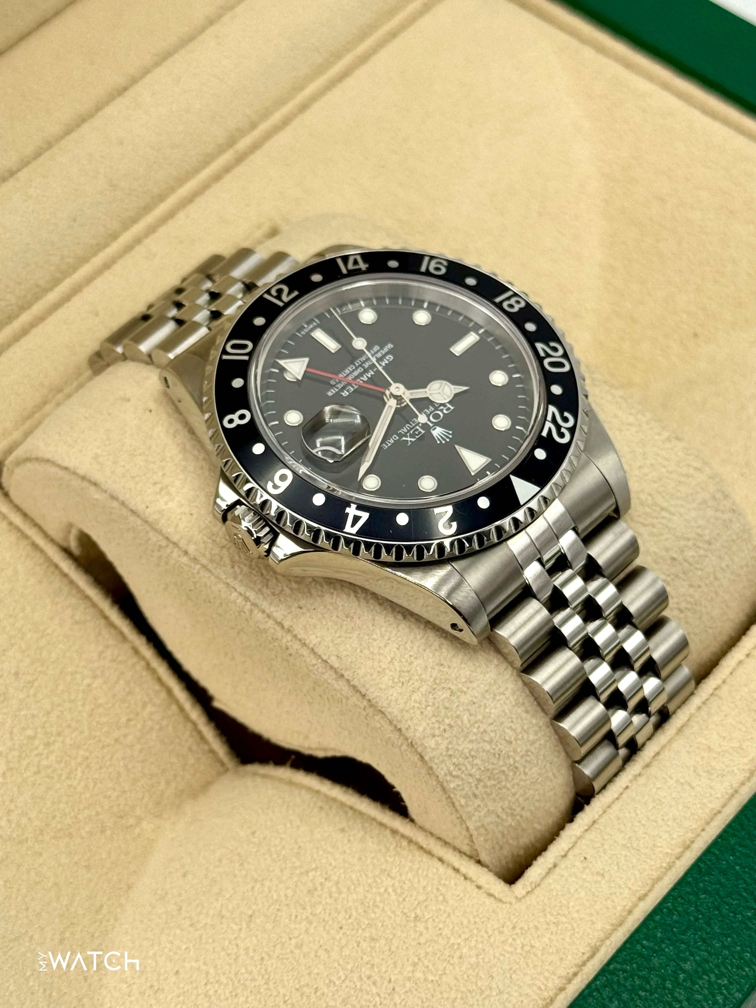 1999 Rolex GMT-Master 40mm 16700 Stainless Steel Jubilee Black Dial (BOTH BRACELETS) - Image 8