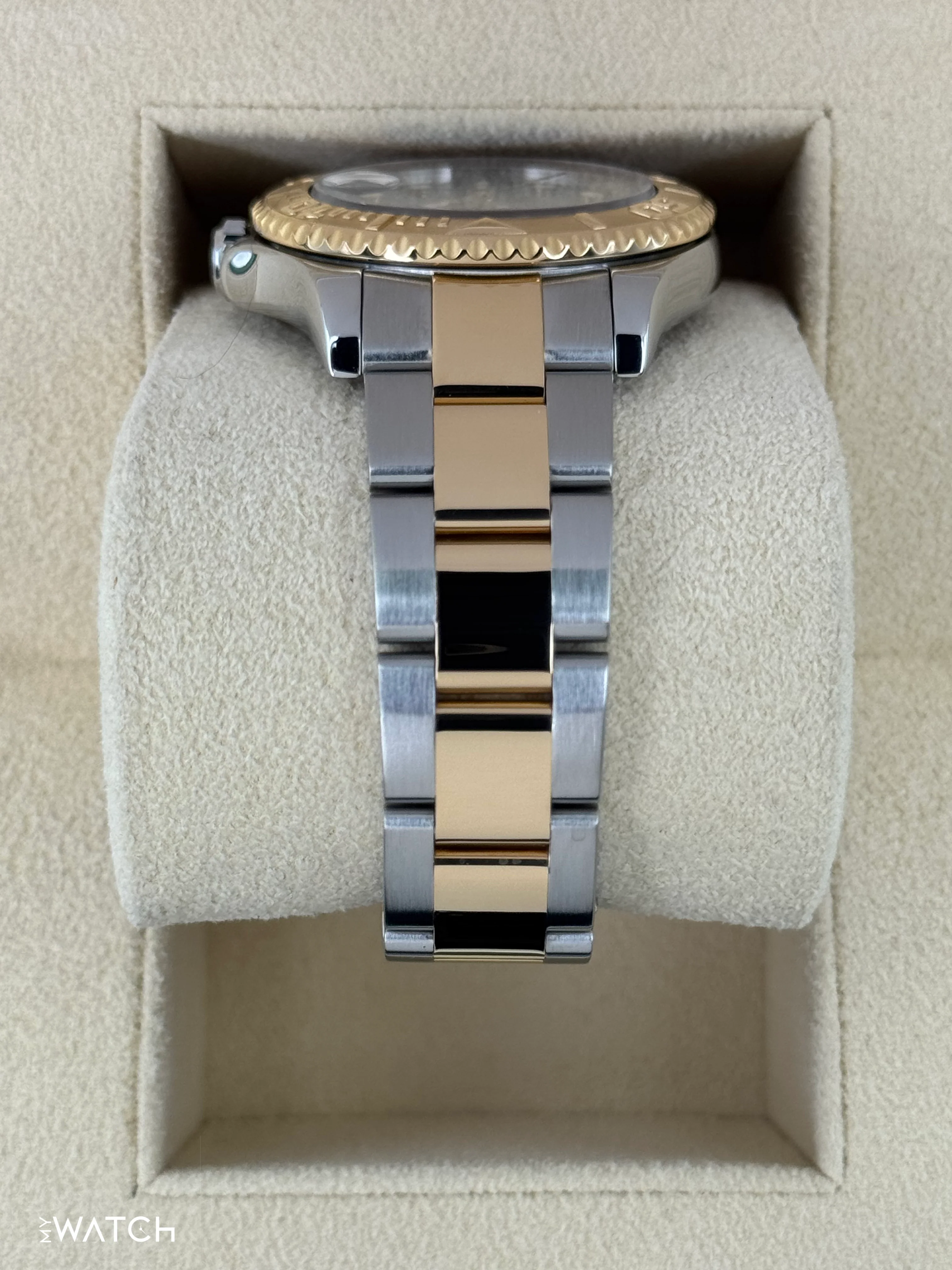 1999 Rolex Yacht-Master 35mm 68623 Two-Tone Blue Dial - Image 4