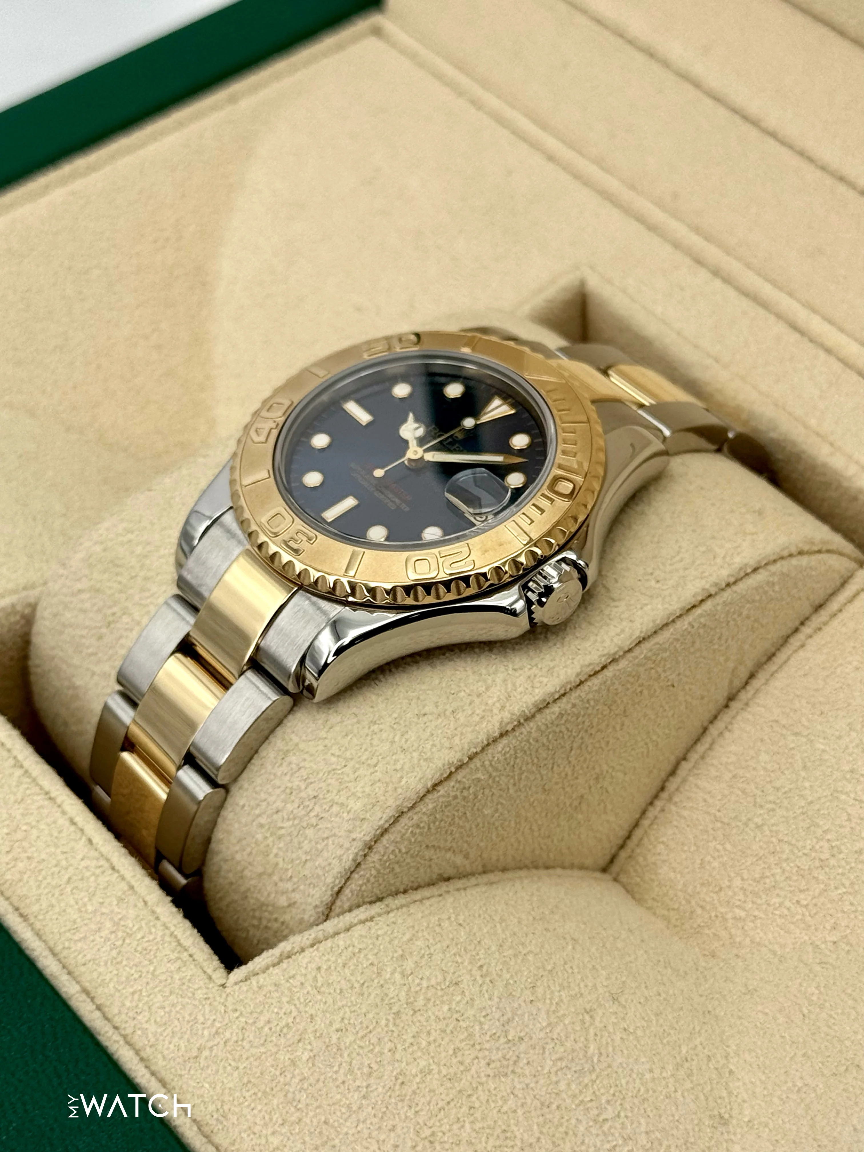 1999 Rolex Yacht-Master 35mm 68623 Two-Tone Blue Dial - Image 5