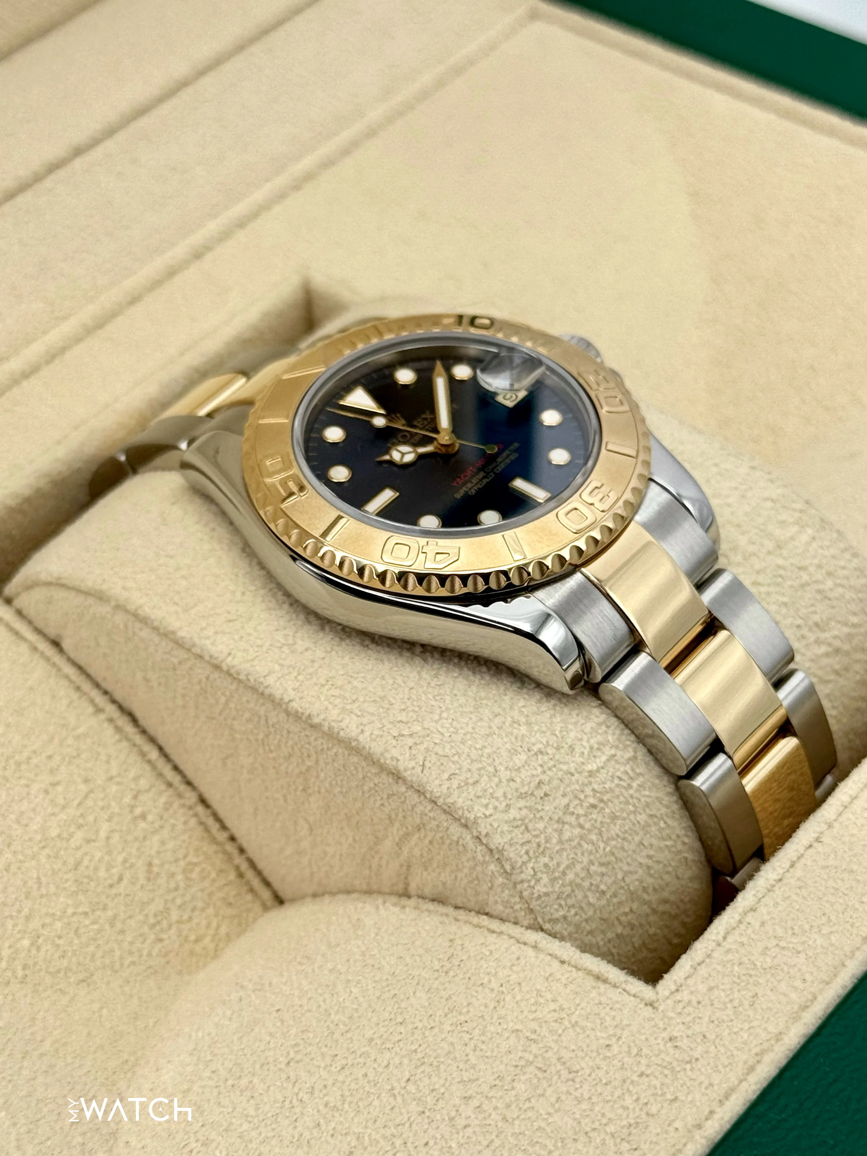 1999 Rolex Yacht-Master 35mm 68623 Two-Tone Blue Dial - Image 6