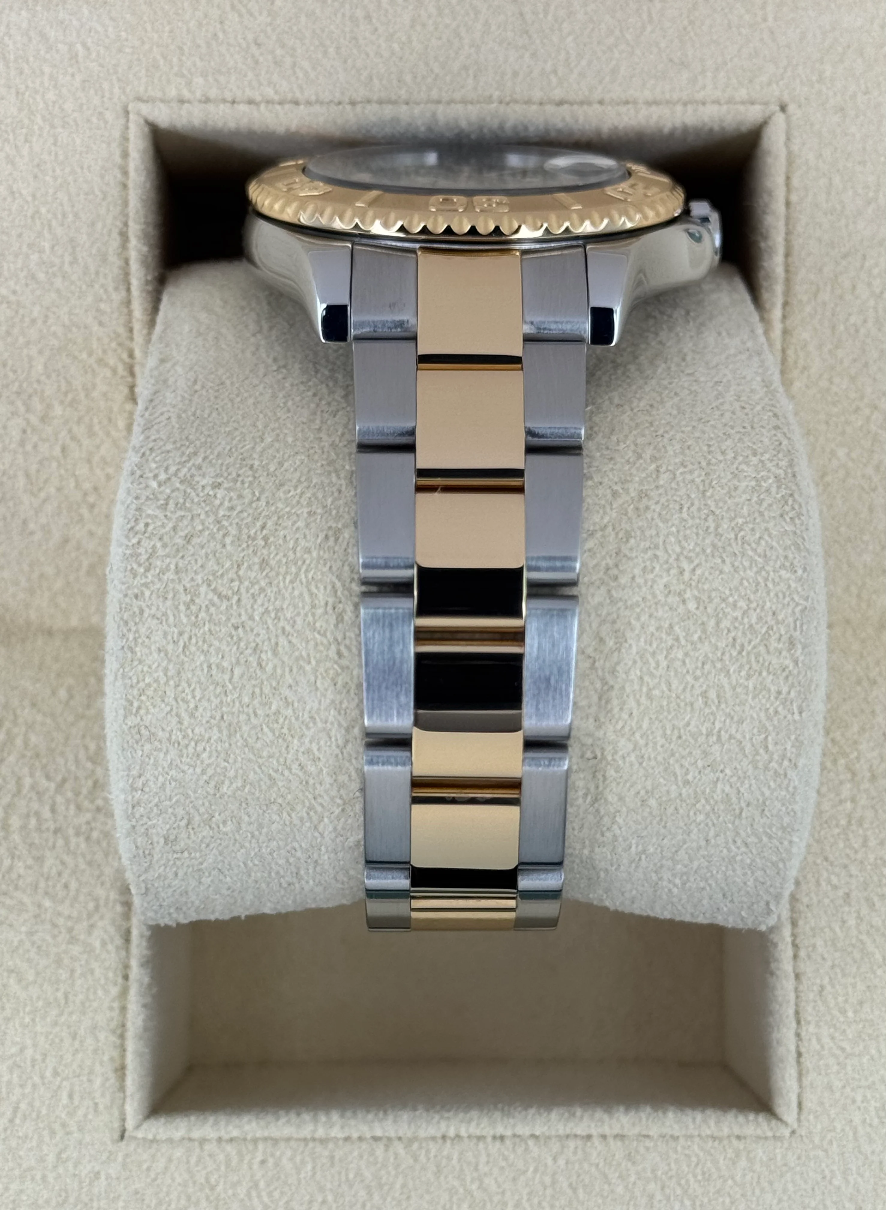 1999 Rolex Yacht-Master 35mm 68623 Two-Tone Blue Dial - Image 9