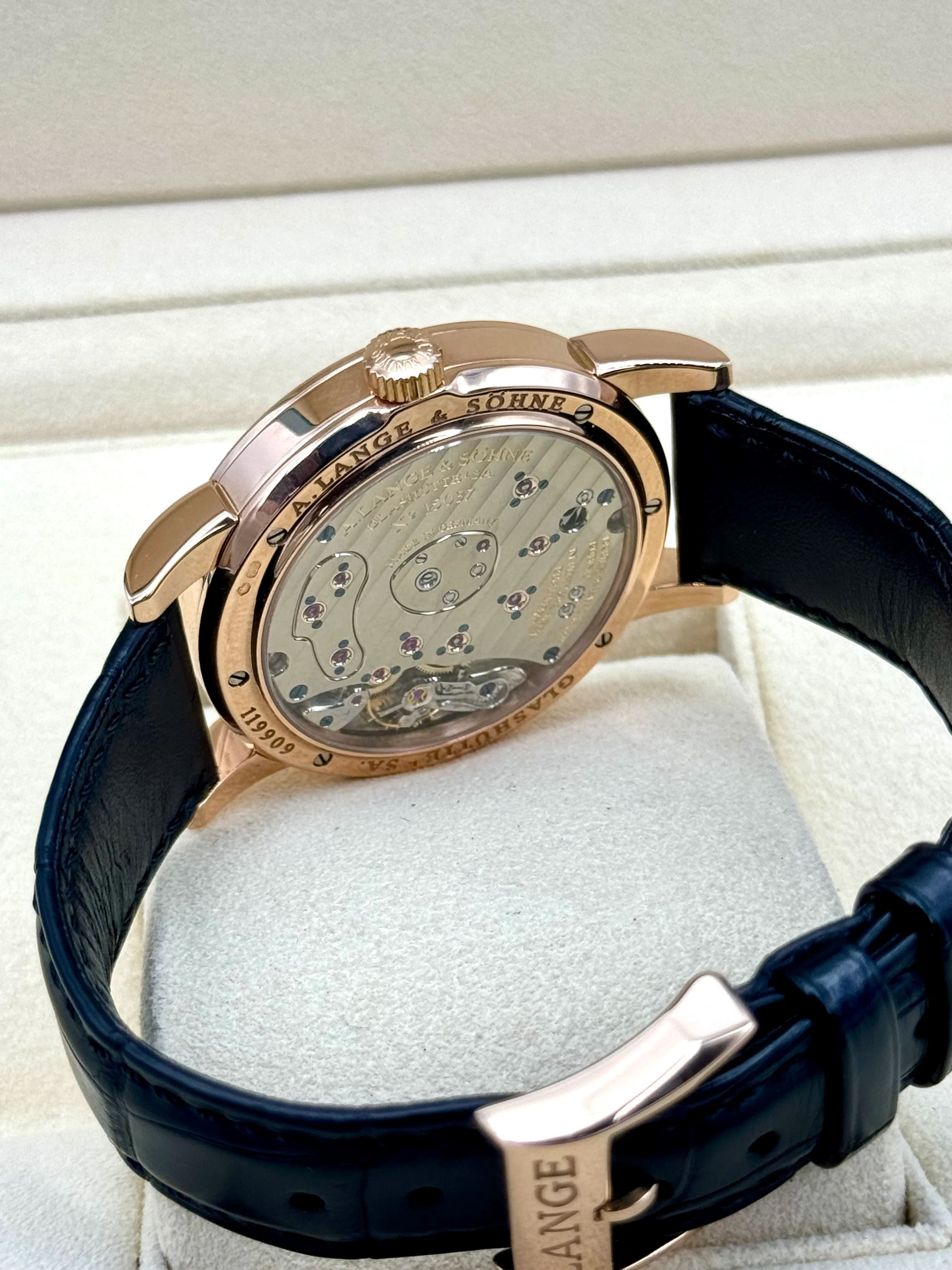 2000 A Longe & Shone Lange 1 38.5mm 101.032 Rose Gold Silver Dial - Image 11