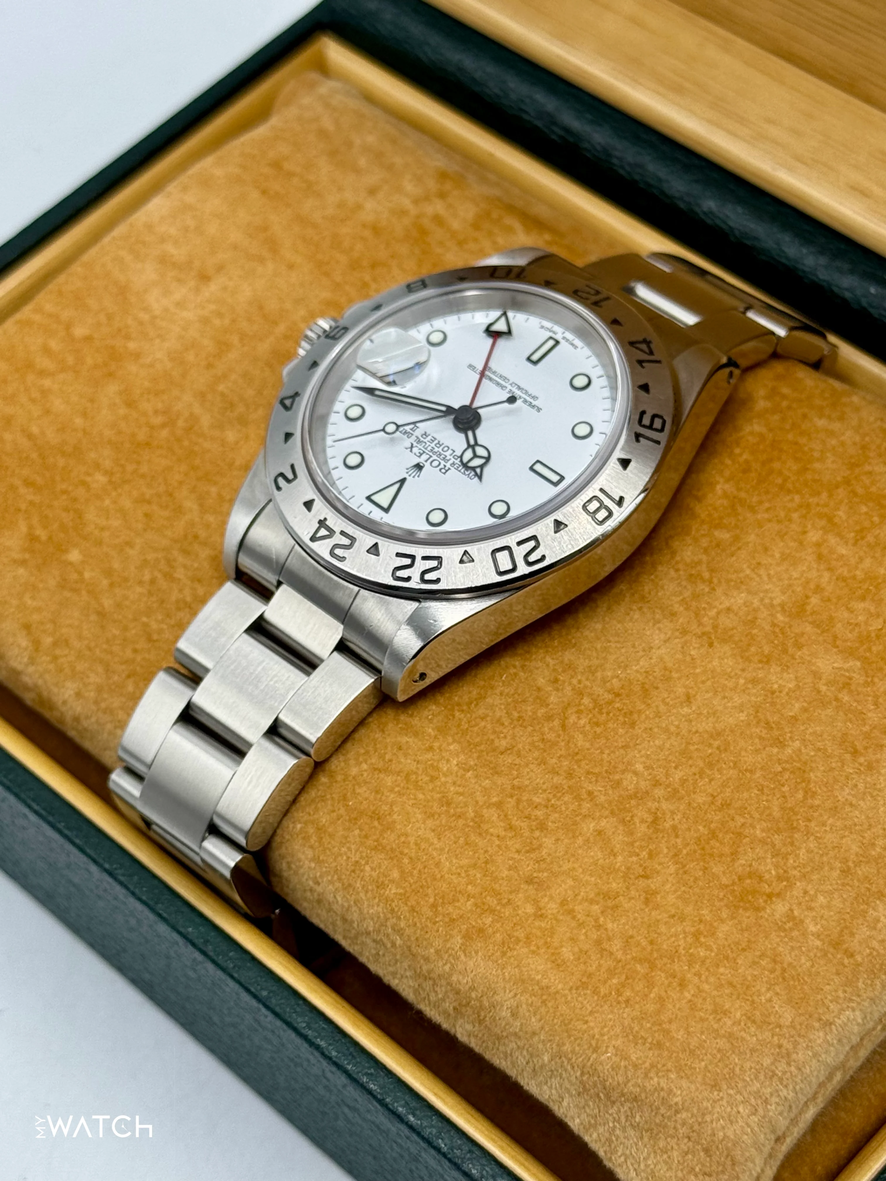 2000 Rolex Explorer II 40mm 16570 Stainless Steel Polar White Dial - Image 7