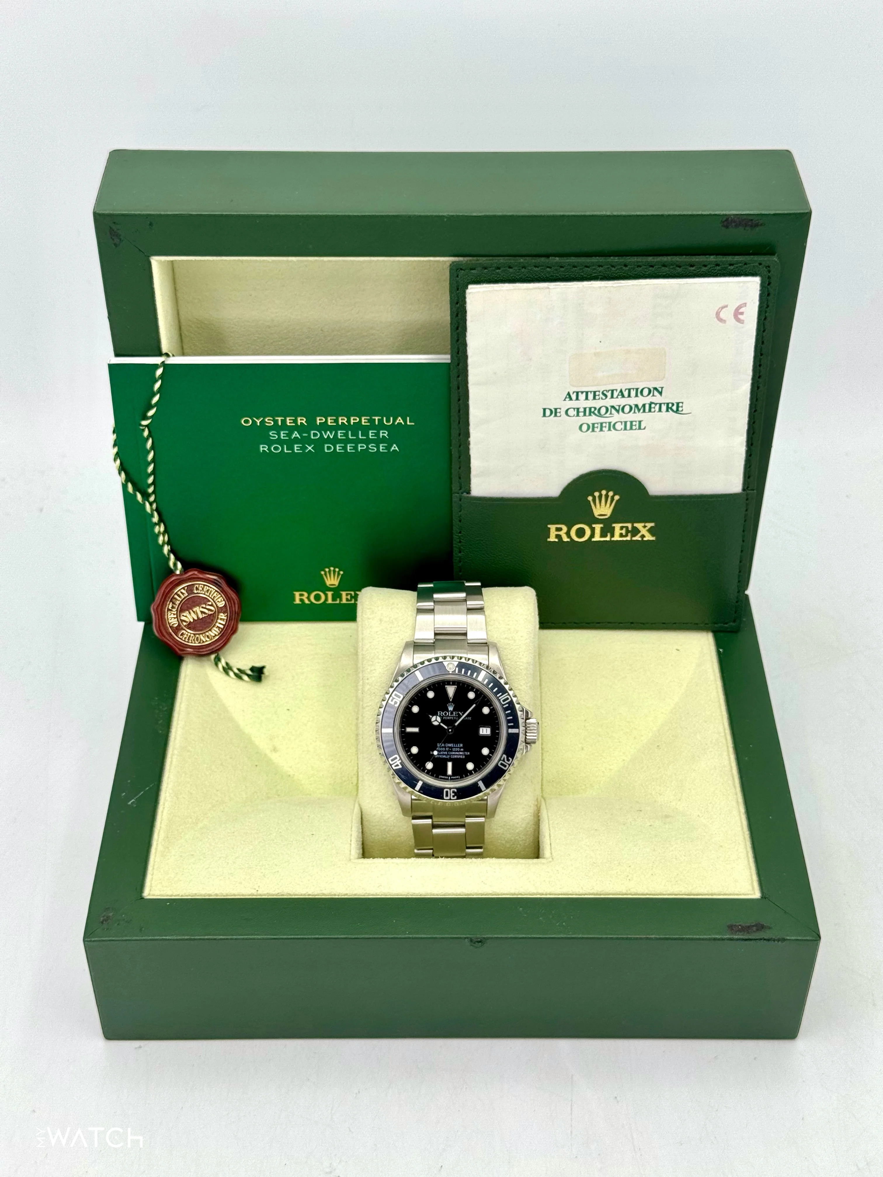 2000 Rolex Sea-Dweller 40mm 16600 Stainless Steel Black Dial - Image 9
