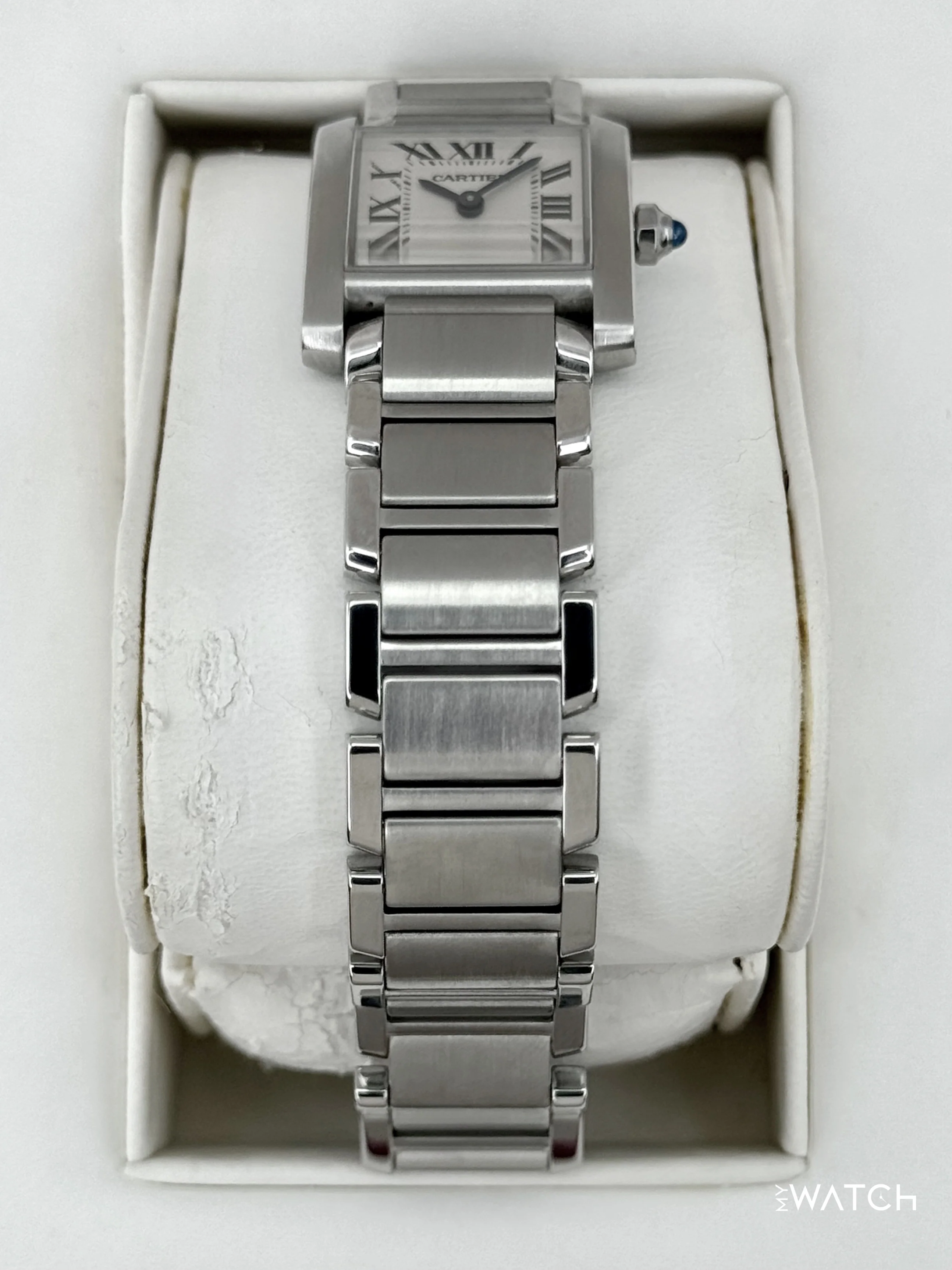 2001 Cartier Tank Francaise 20mm W51008Q3 Stainless Steel White Dial - Image 2
