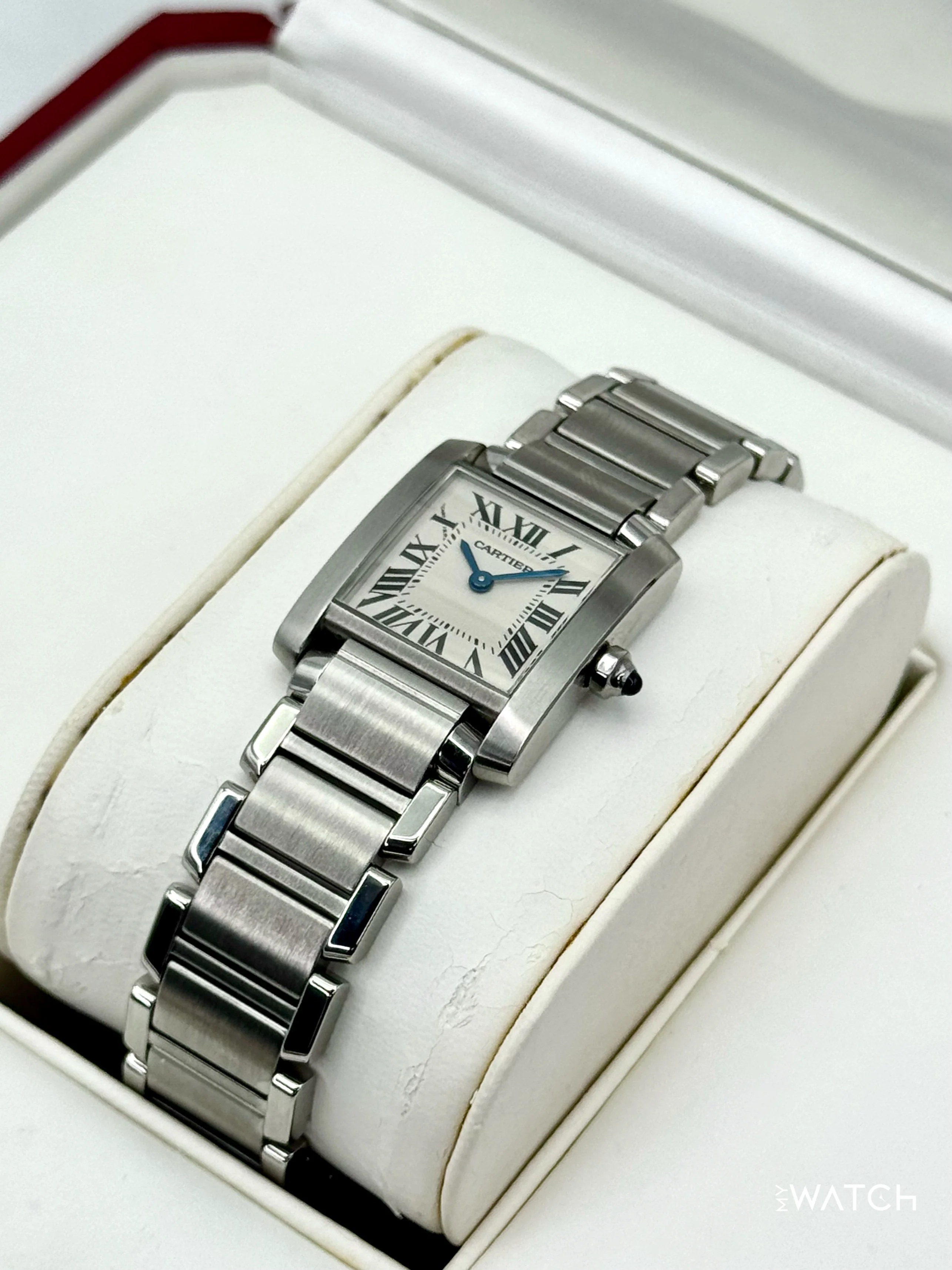 2001 Cartier Tank Francaise 20mm W51008Q3 Stainless Steel White Dial - Image 4