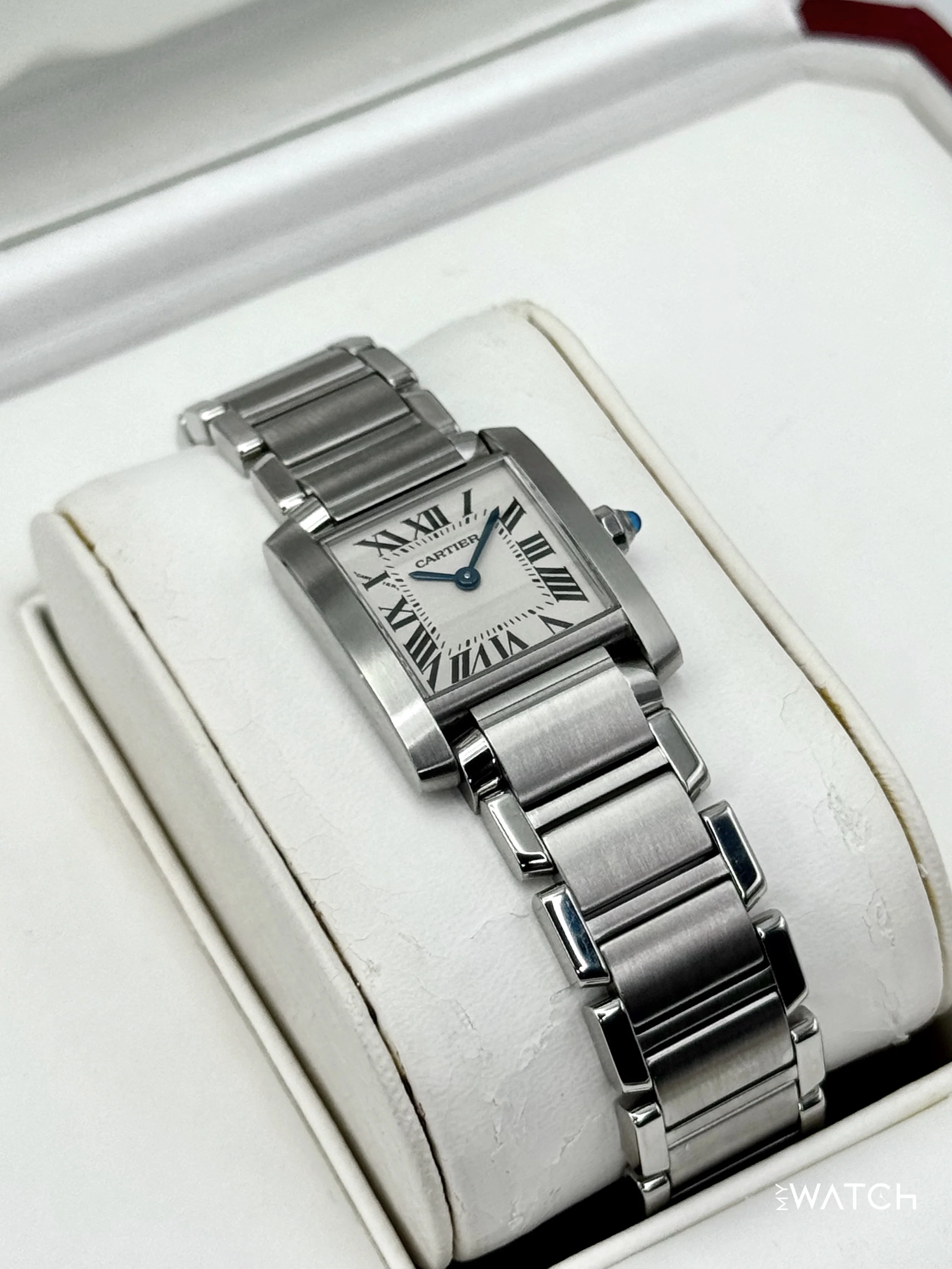 2001 Cartier Tank Francaise 20mm W51008Q3 Stainless Steel White Dial - Image 5