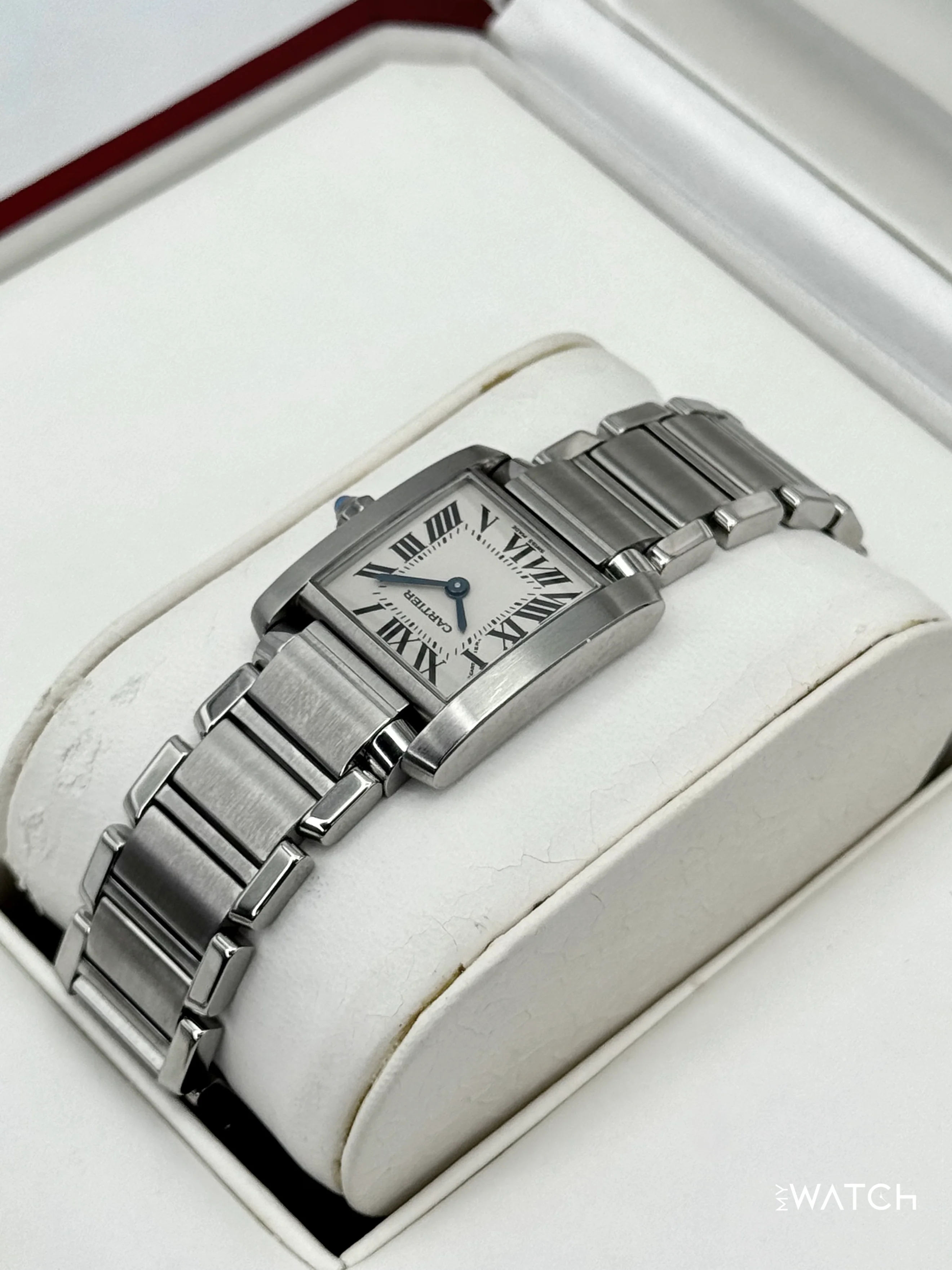 2001 Cartier Tank Francaise 20mm W51008Q3 Stainless Steel White Dial - Image 6