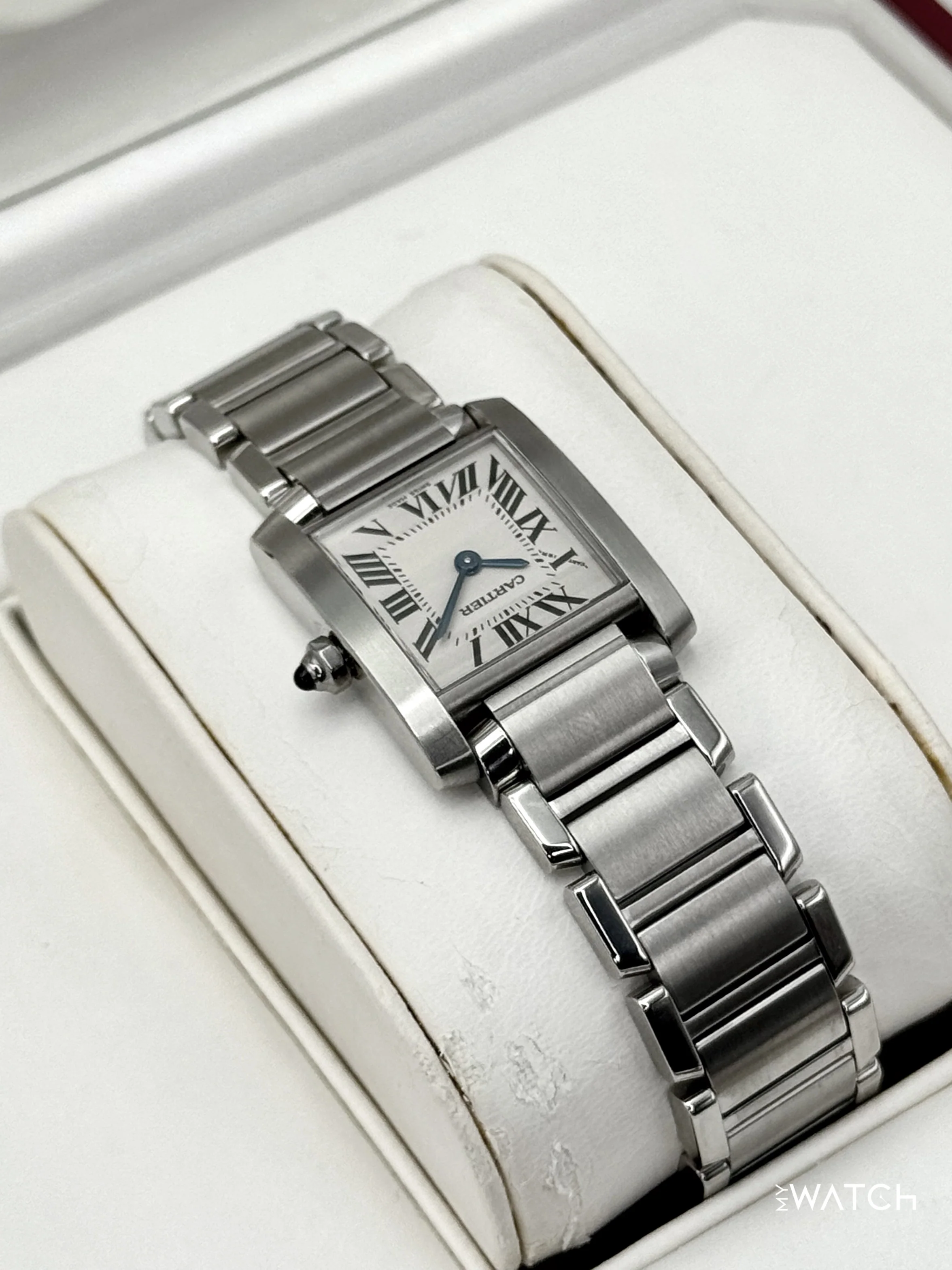 2001 Cartier Tank Francaise 20mm W51008Q3 Stainless Steel White Dial - Image 7